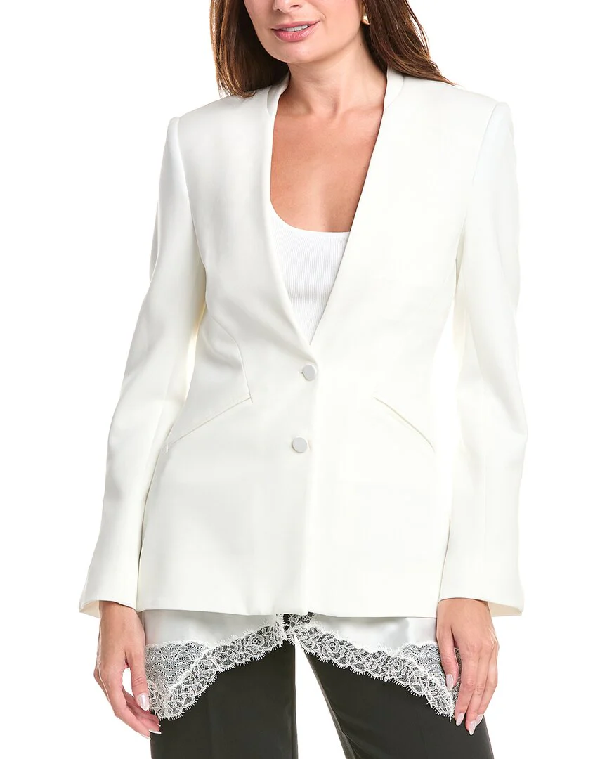 SIMKHAI Allie Crepe Combo Basque Jacket