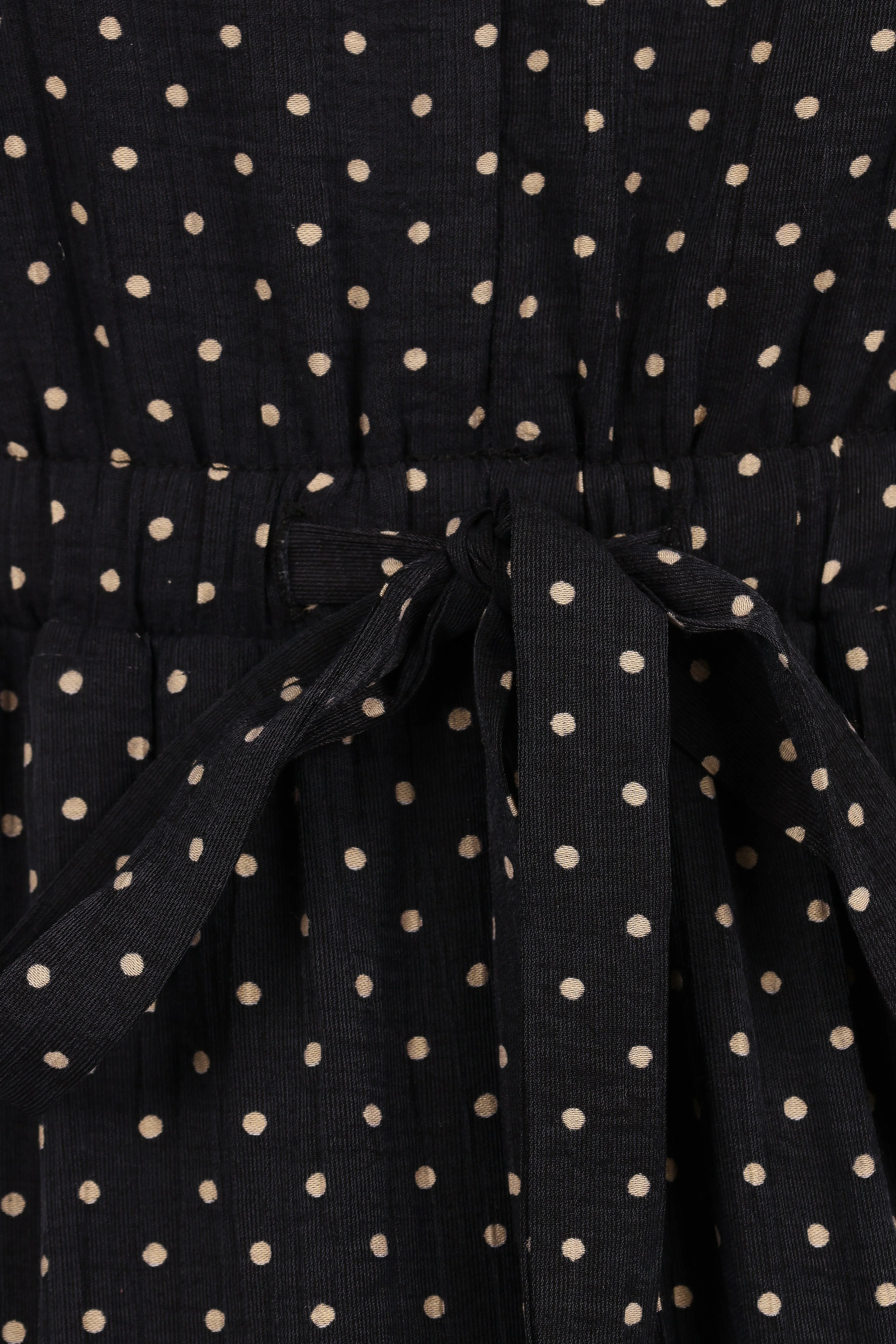 Moscow Midi Dress - Black Polka Dot