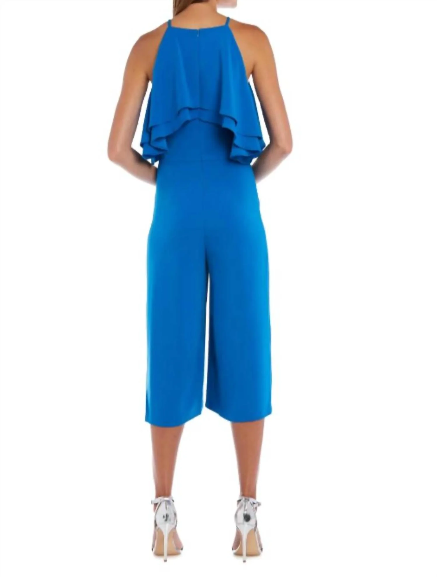 Culotte Jumpsuit In Blue