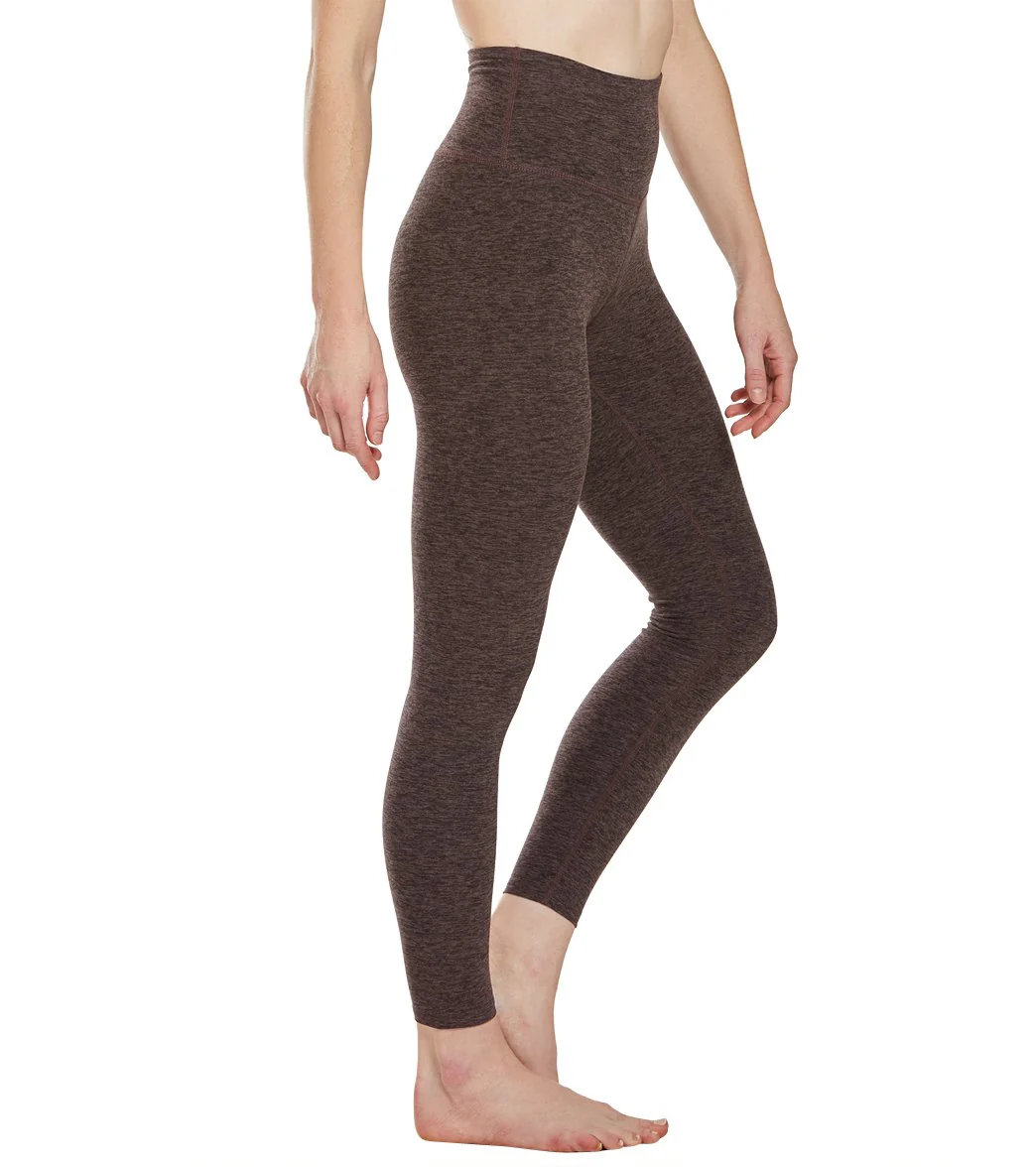 Beyond Yoga Spacedye High Waisted Caught In The Midi 7/8 Yoga Leggings Terra Leather Earth