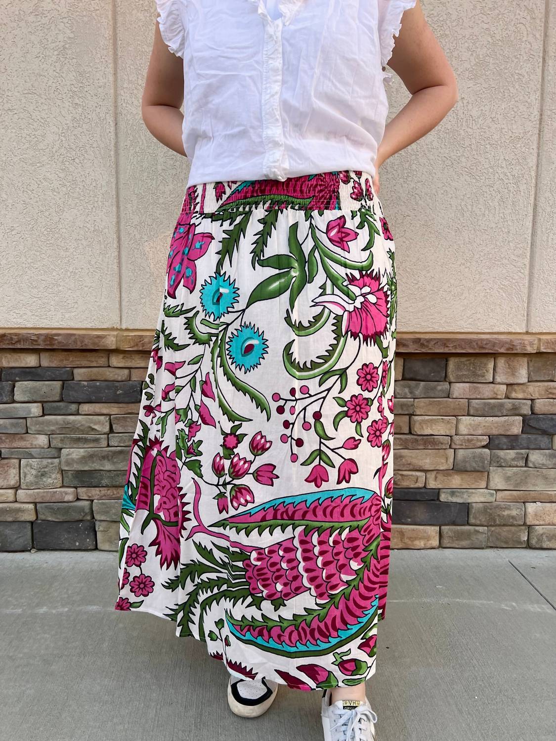 Paris Funky Skirt In Ivory Multi