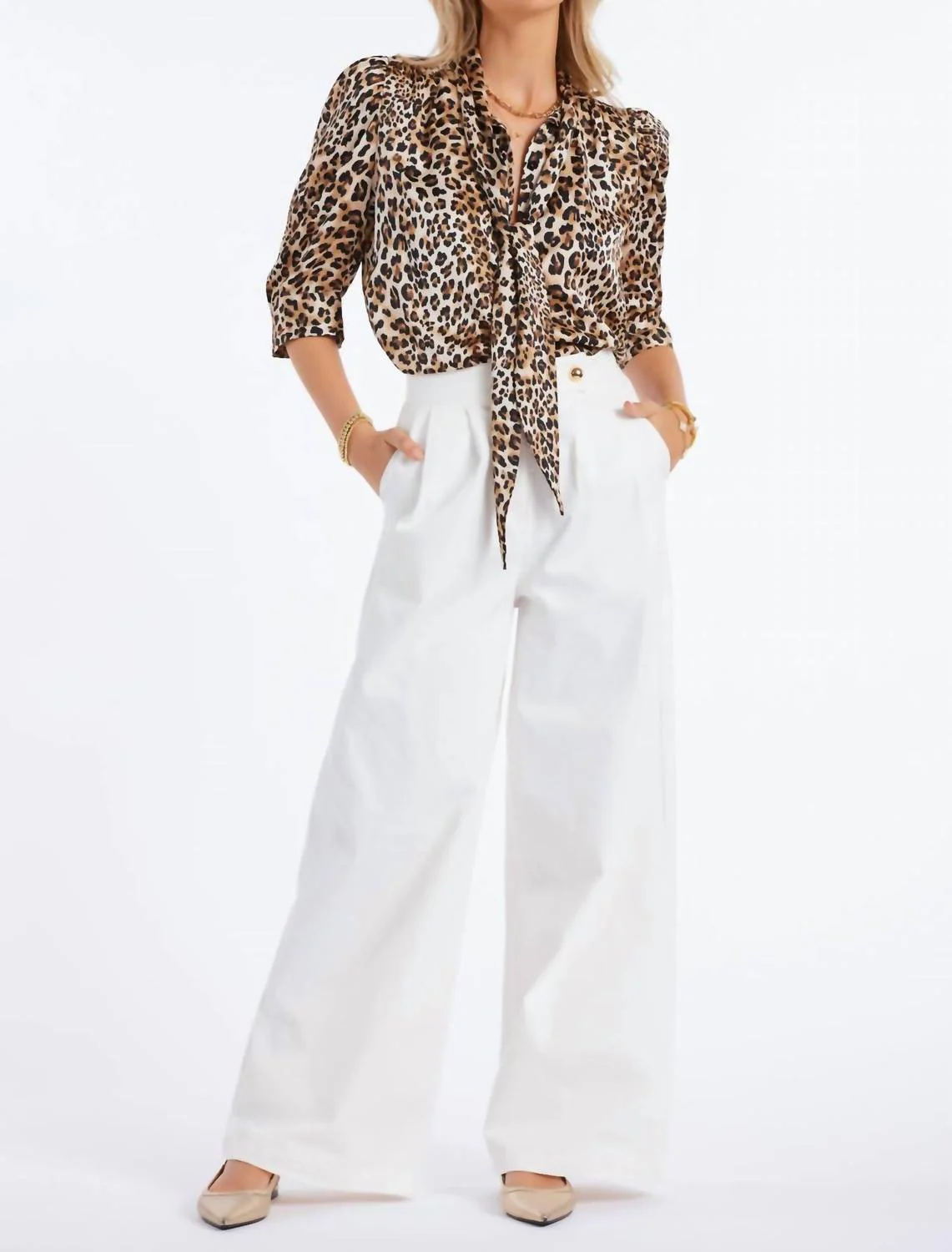 Women's Alessandro Wide Leg Pants In White