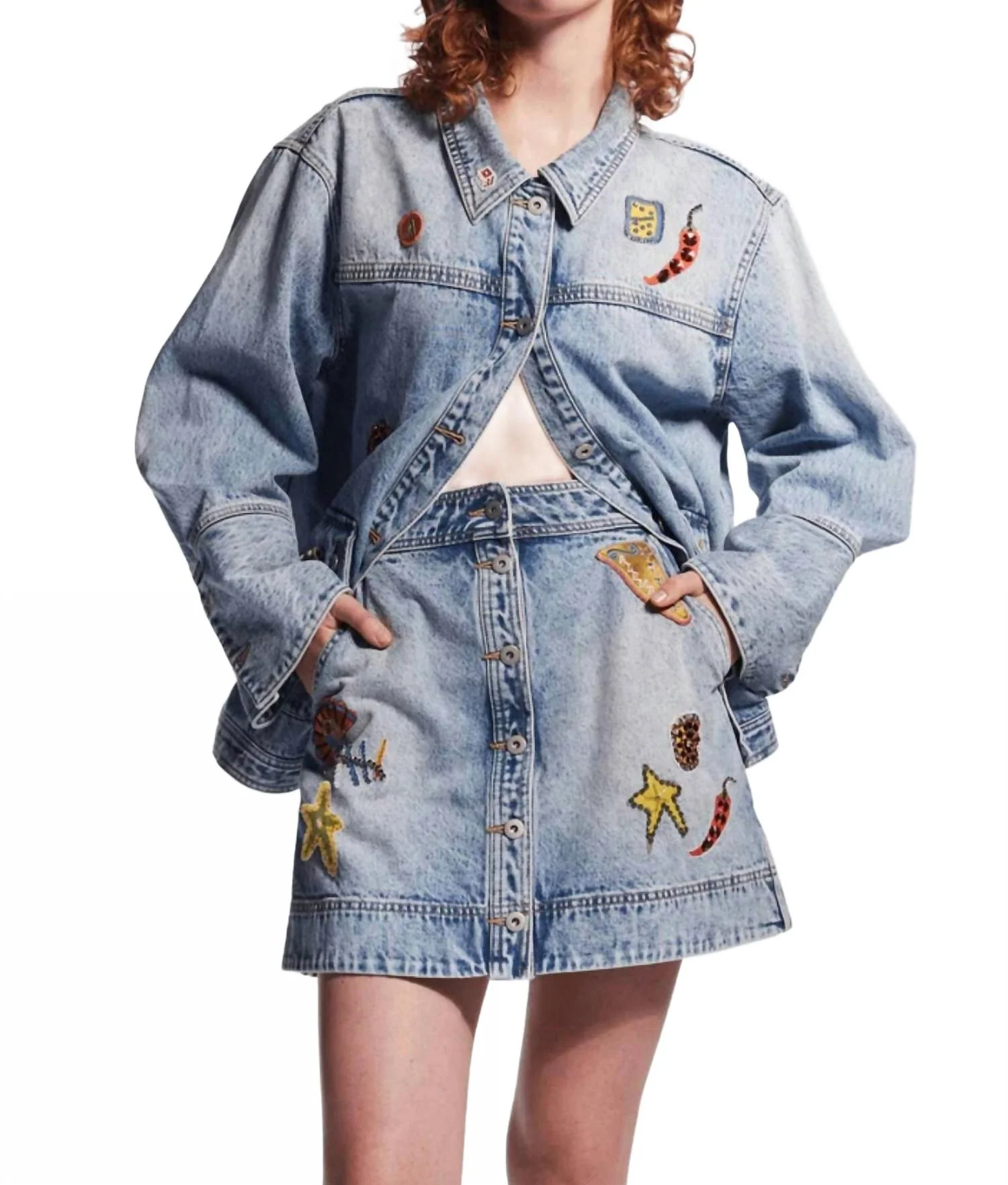 Jackpot Skirt In Denim