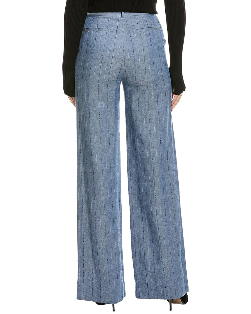 L'AGENCE Livvy Straight Leg Linen-Blend Trouser