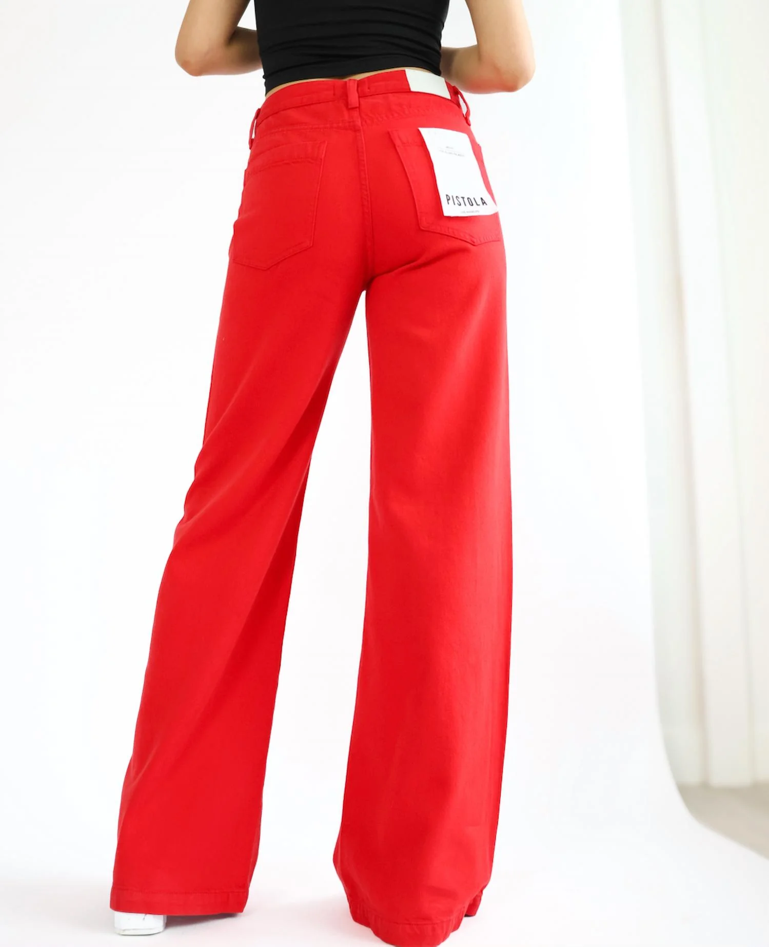 Jadyn Low Slung Palazzo Jean In Samba