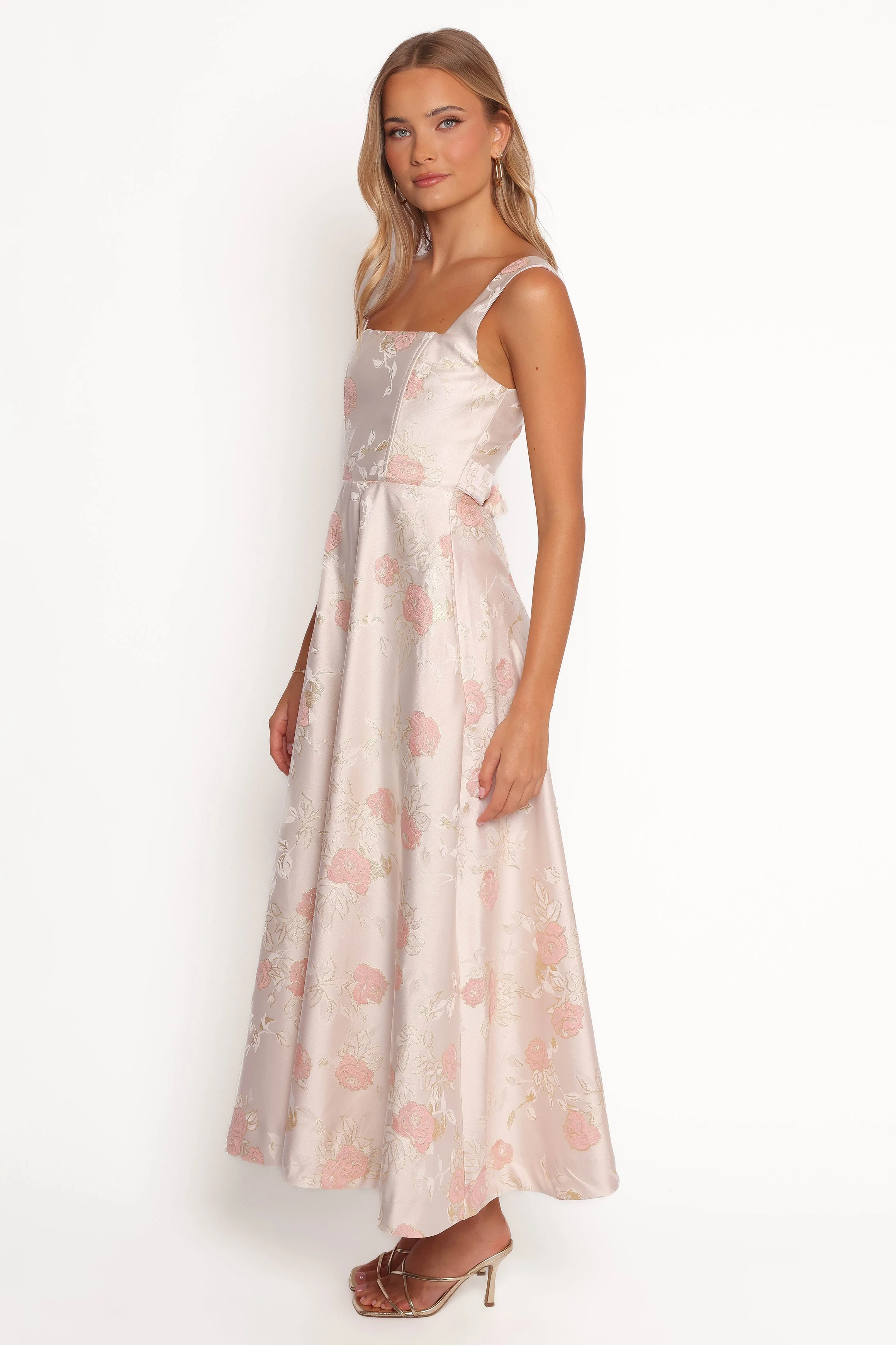 Zaria Midi Dress - Pink Floral