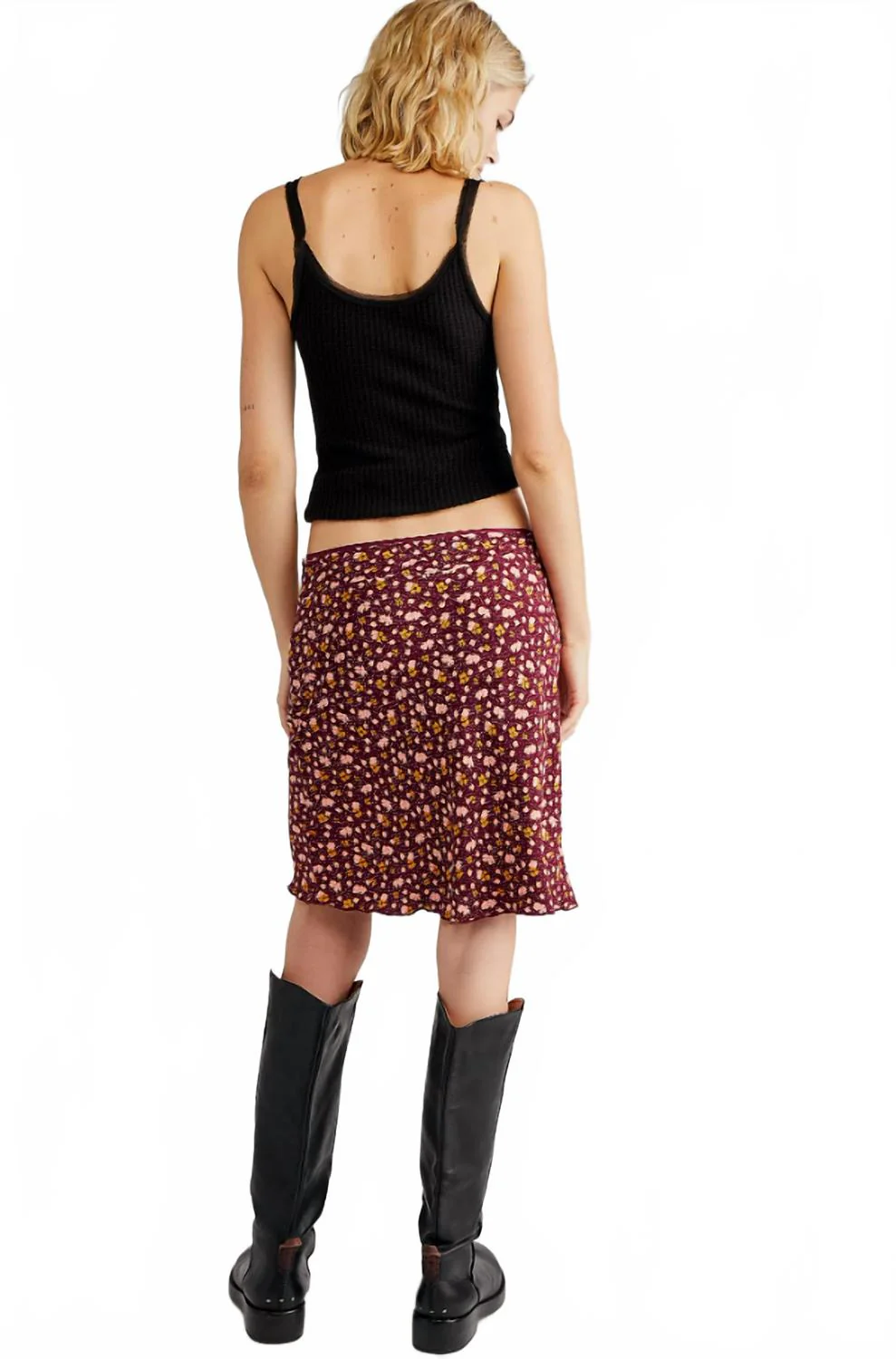 Irl Mini Skirt In Plum Combo