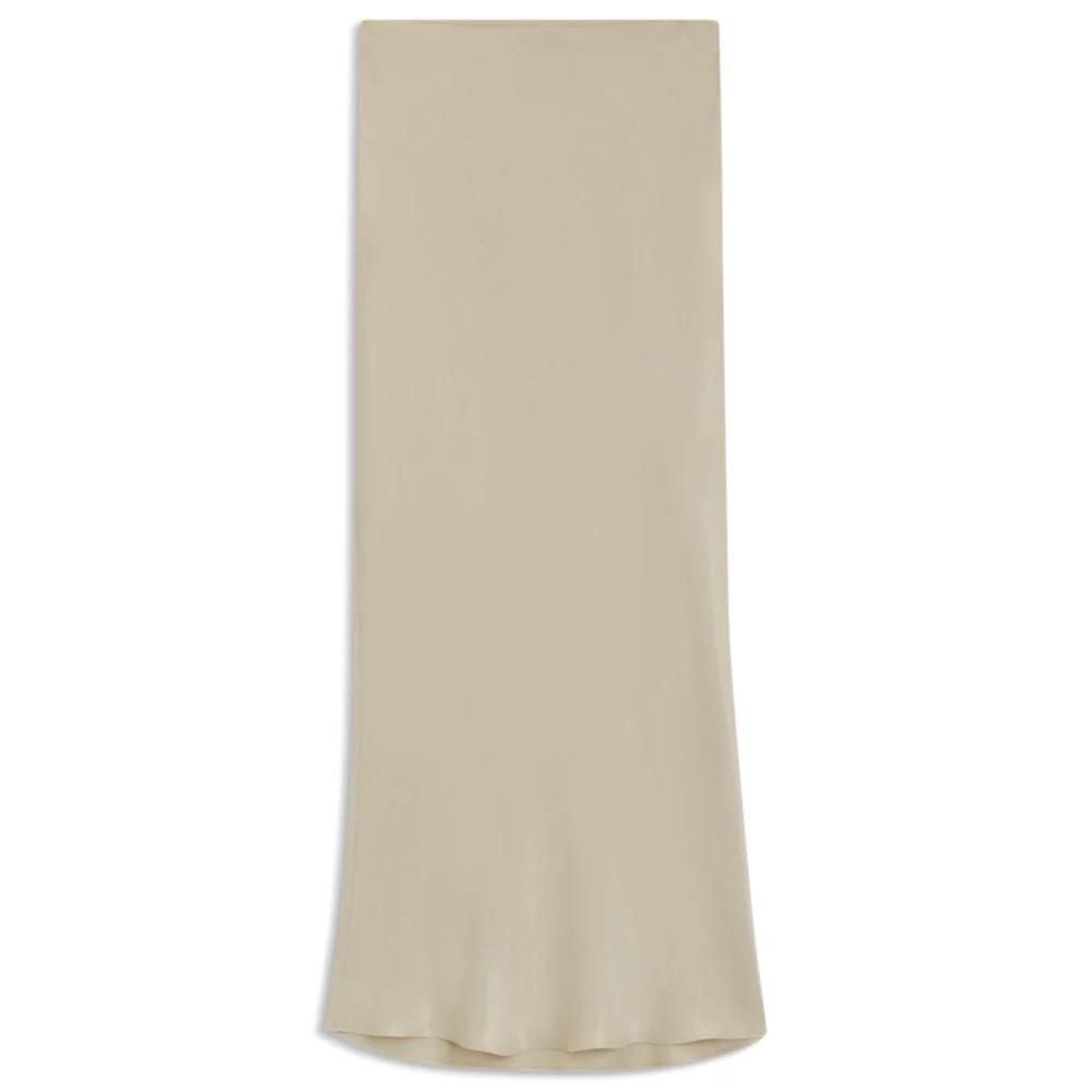 Regular-fit maxi skirt in satin