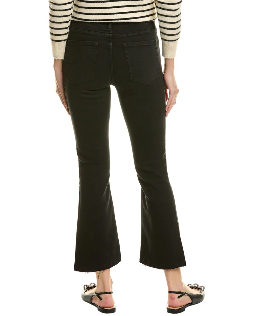 FRAME Denim Le Crop Black Thorn Mini Bootcut Jean