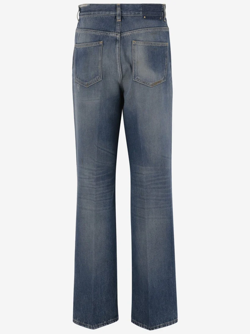 Relaxed Fit Cotton Denim Jeans
