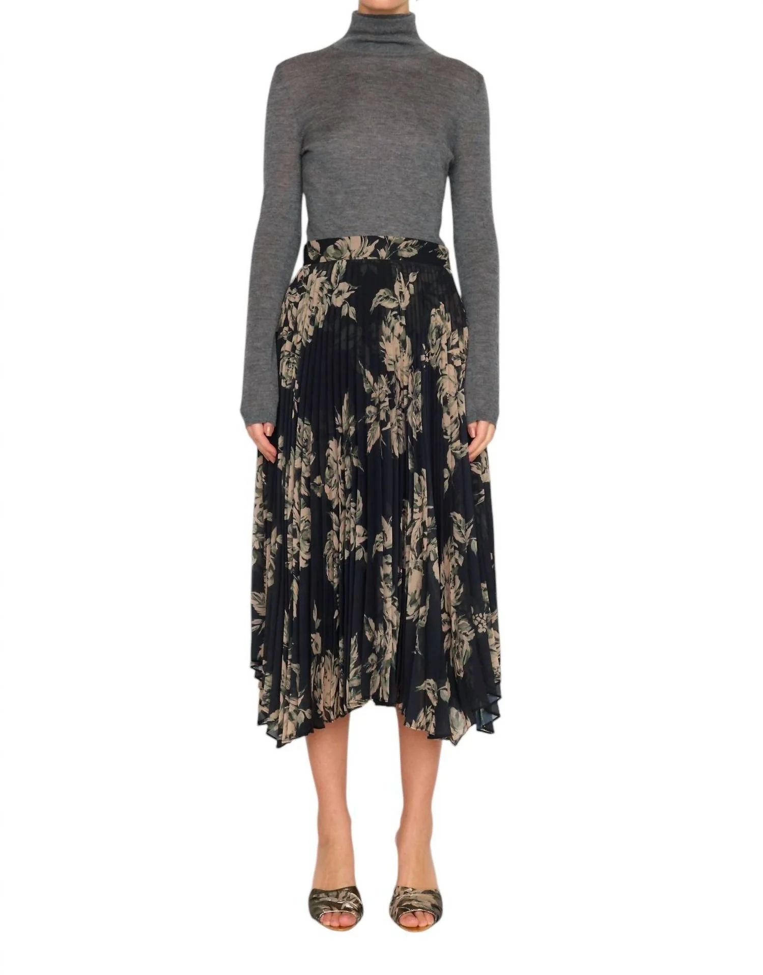 Gwen Skirt In Black Rose