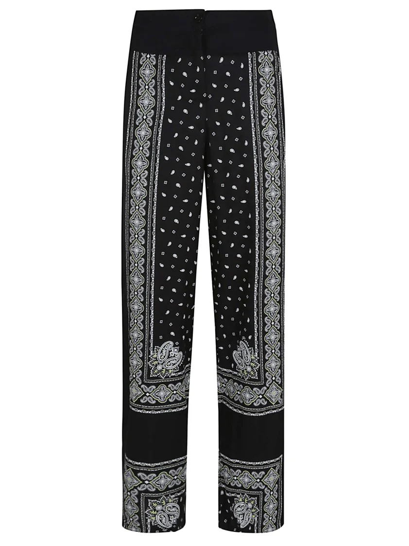 Wide-Leg Pajama Pants In Cashmere Design