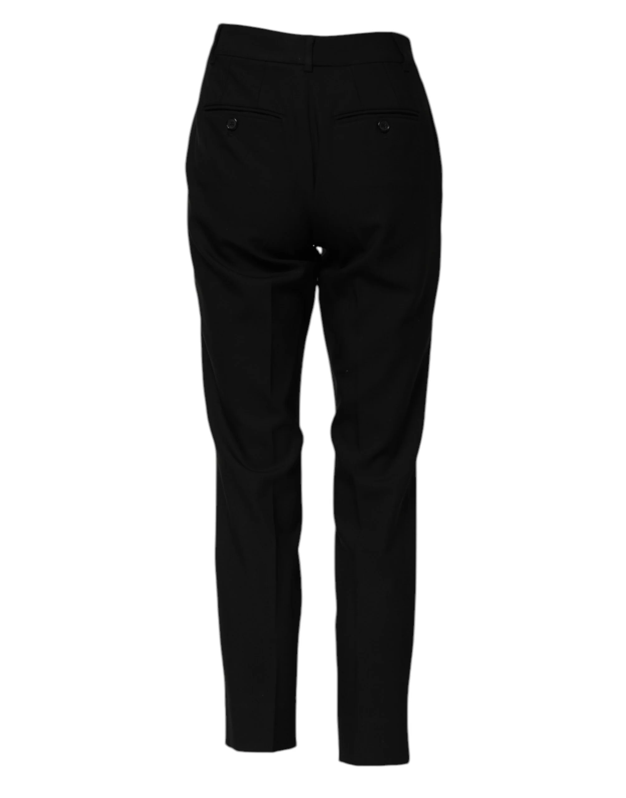 Dolce & Gabbana Wool High Waist Tape Women's Pants