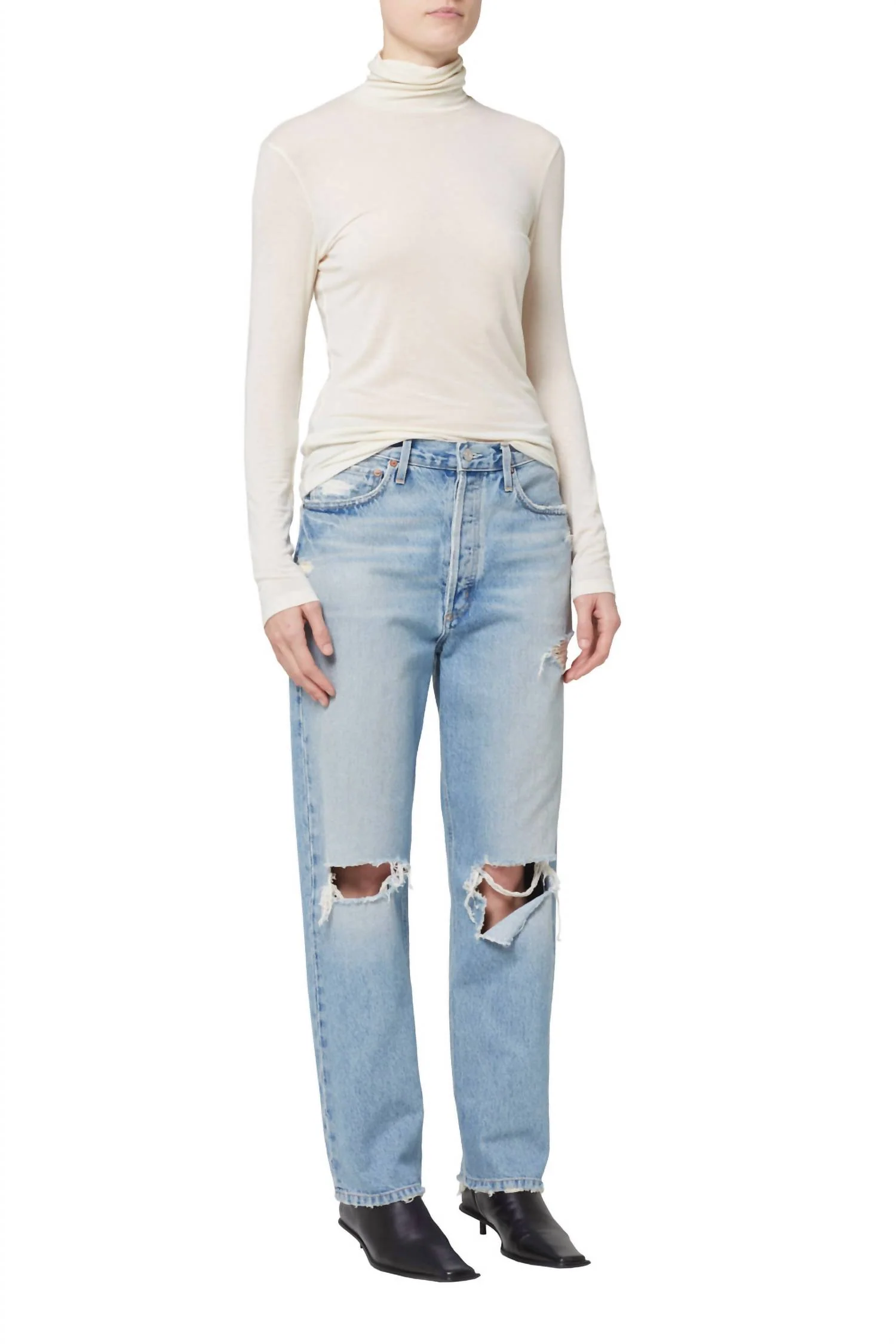 90's Jean In Threadbare