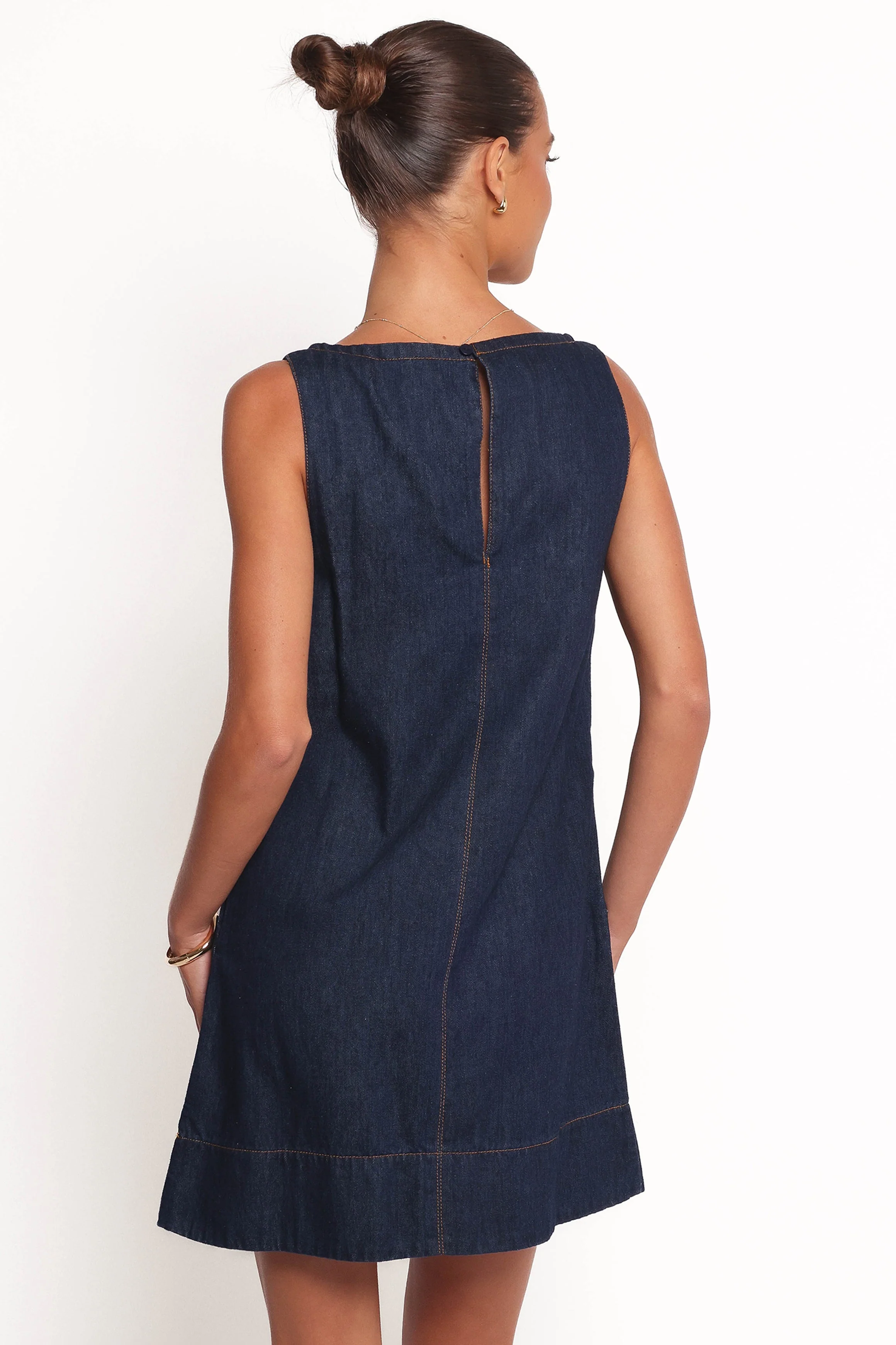 Azen Mini Dress - Dark Denim