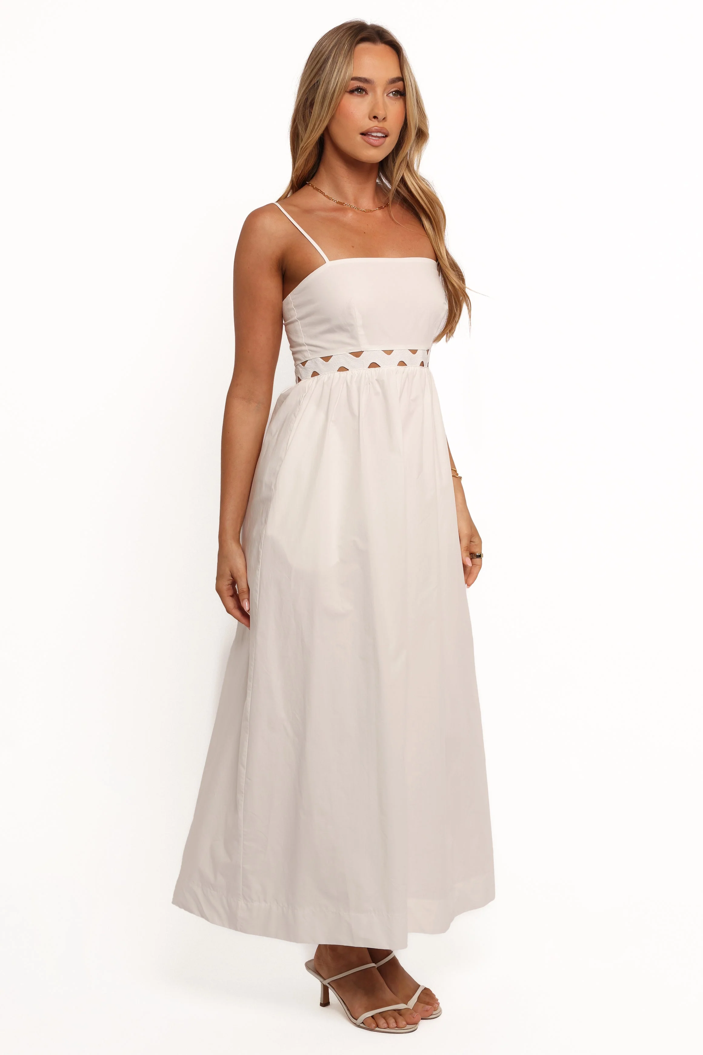 Angelus Midi Dress - White