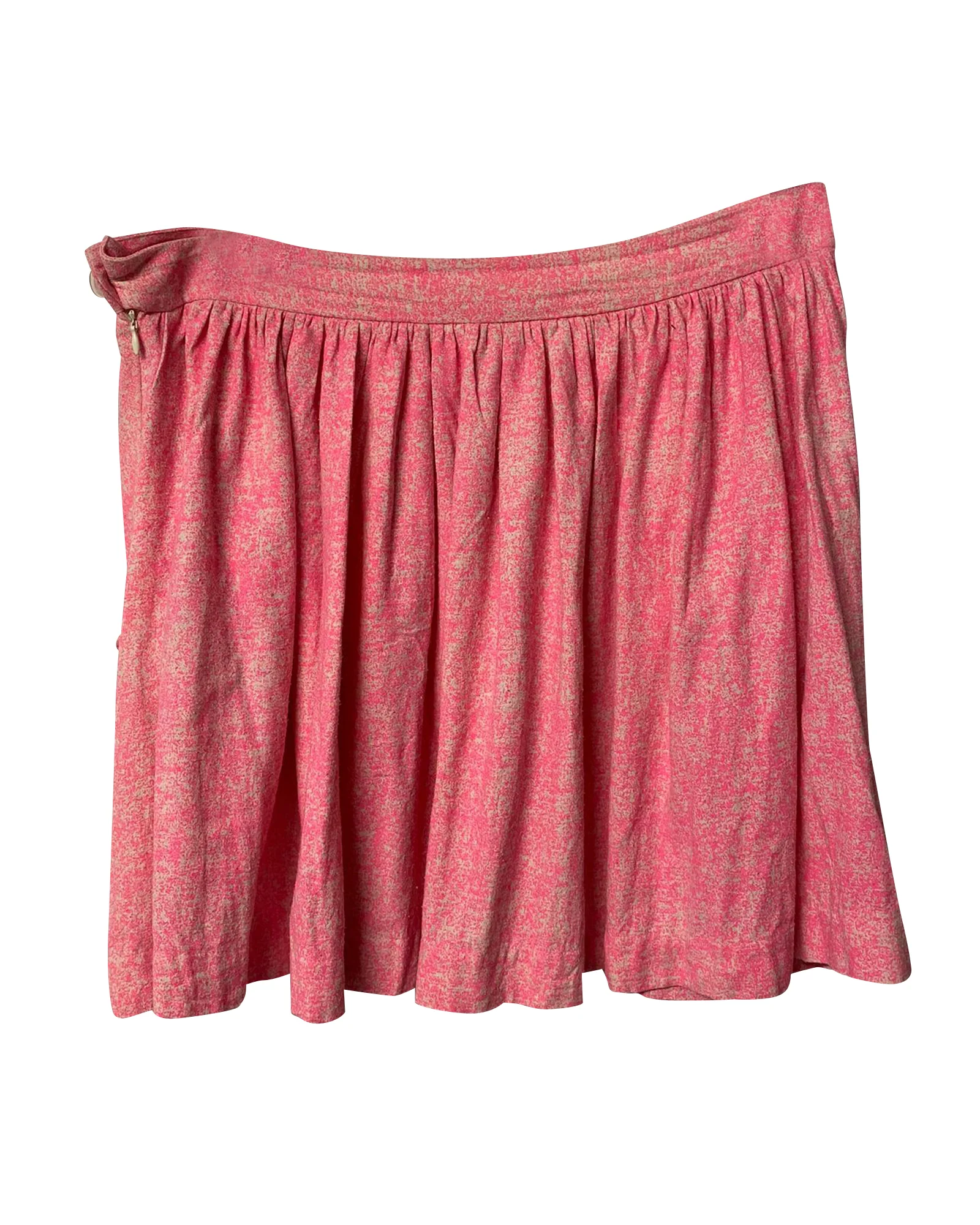 Vivienne Westwood Anglomania Speckled Skirt in Pink Silk