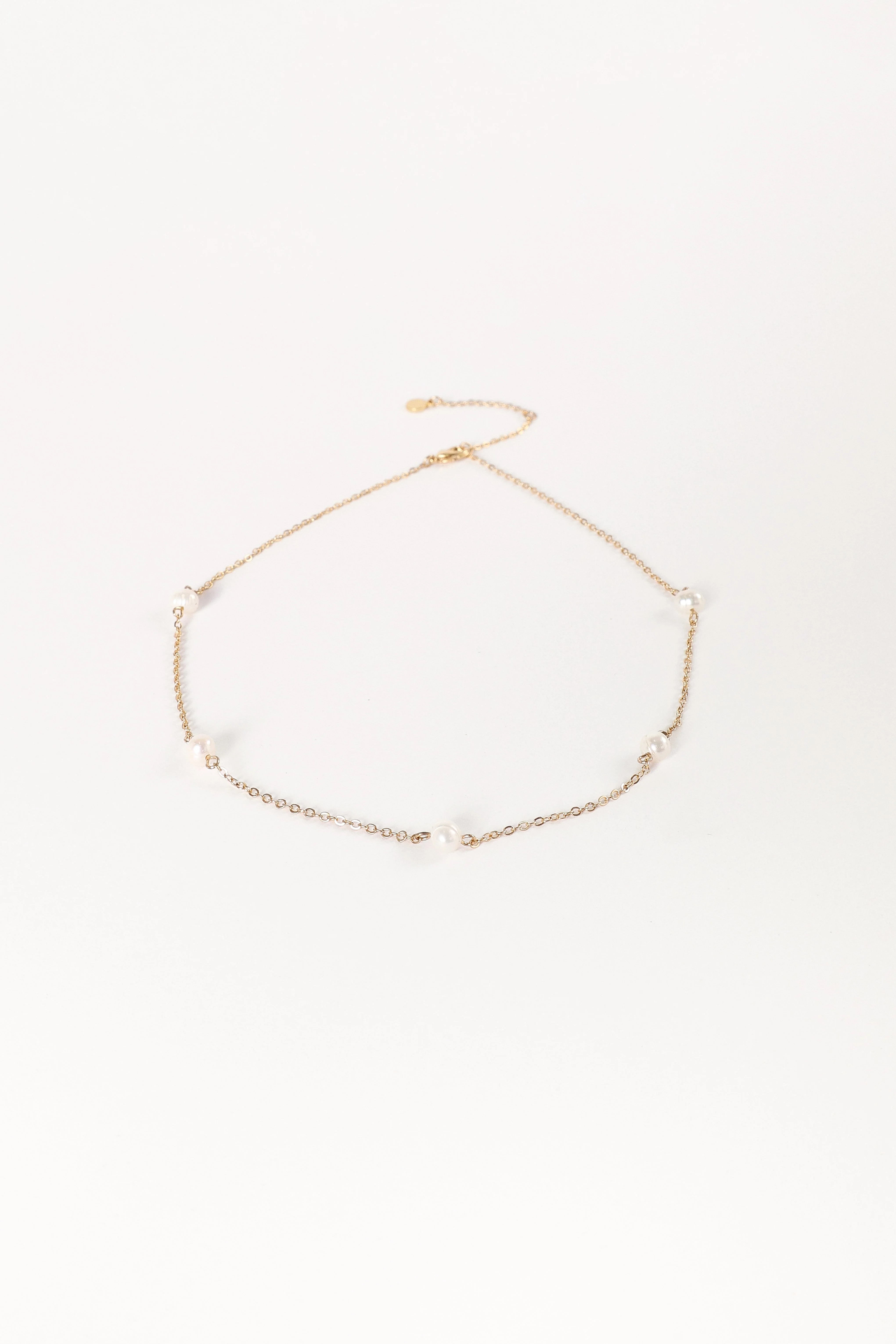 Kealy Pearl Necklace - Gold