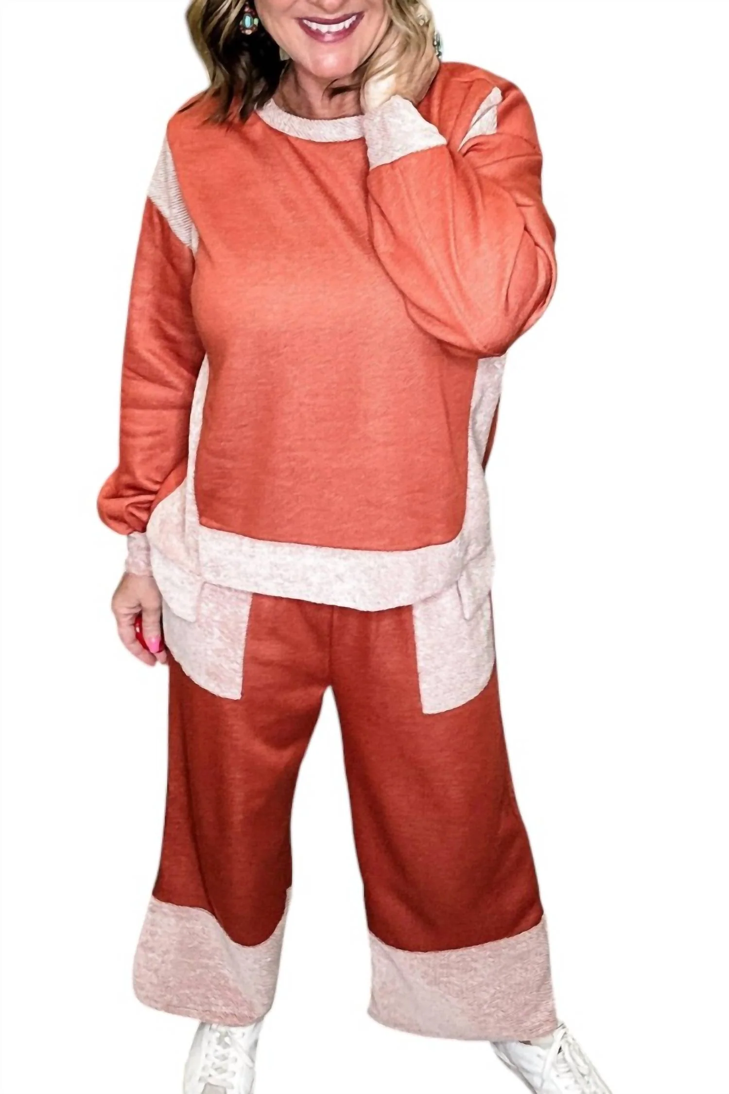 Loungewear Set In Rust