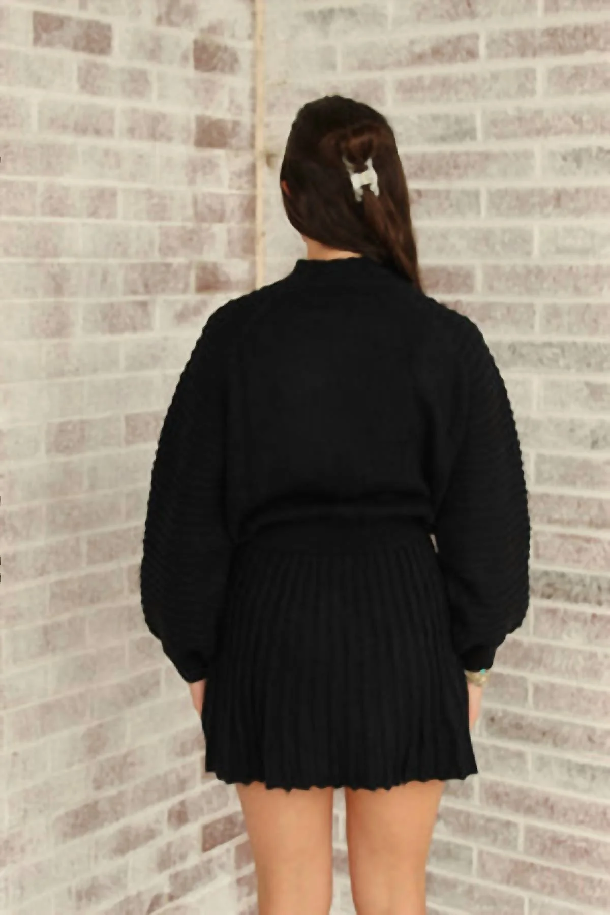 Farrah Sweater Skirt In Black