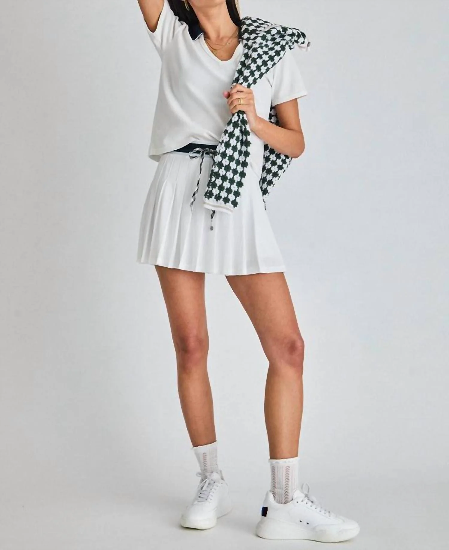 Laver Cadiz Pleated Skirt In White