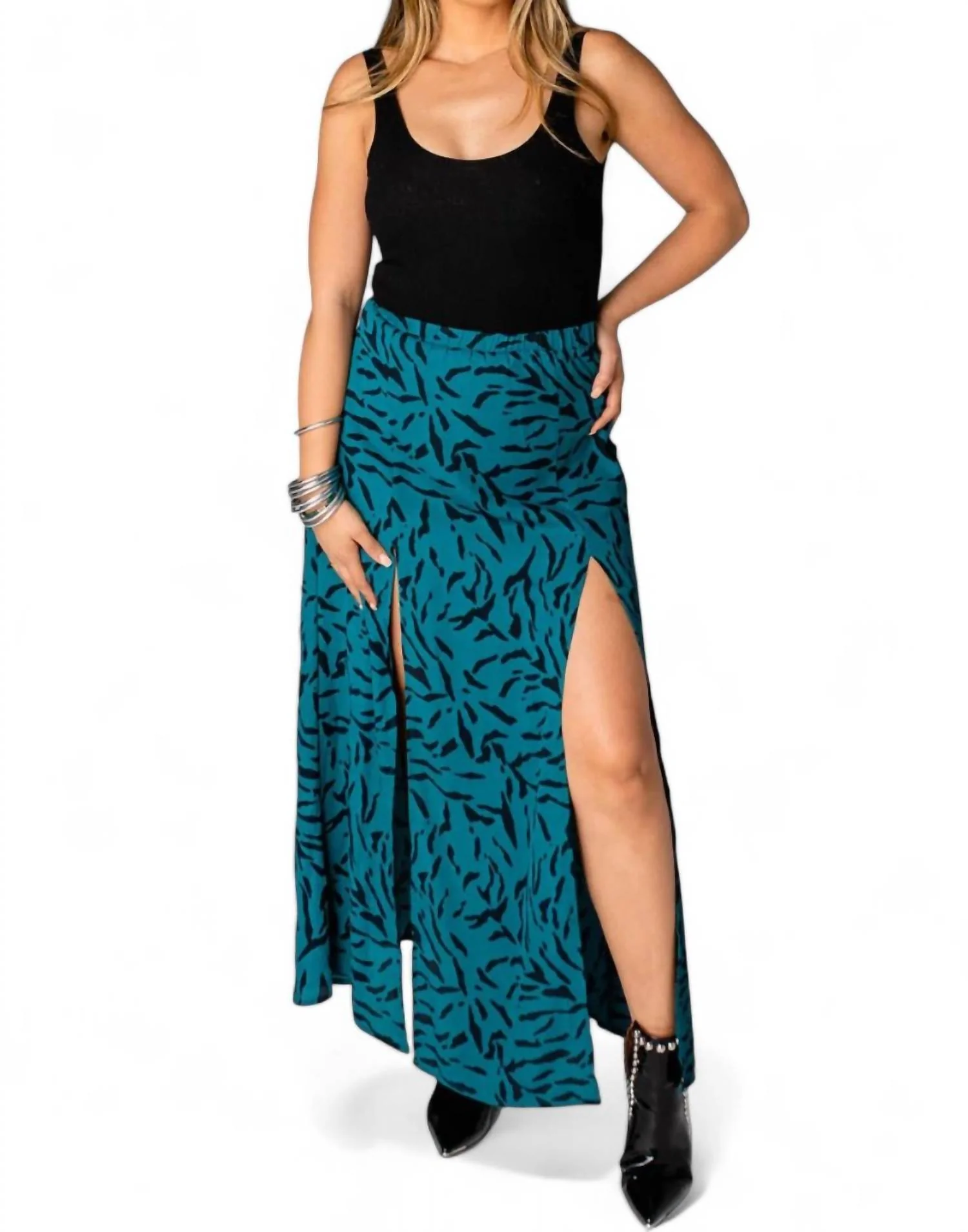 Bridget Maxi Skirt In Juniper