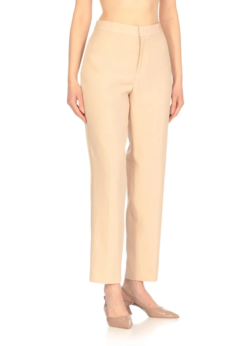 Beige Wool Pants