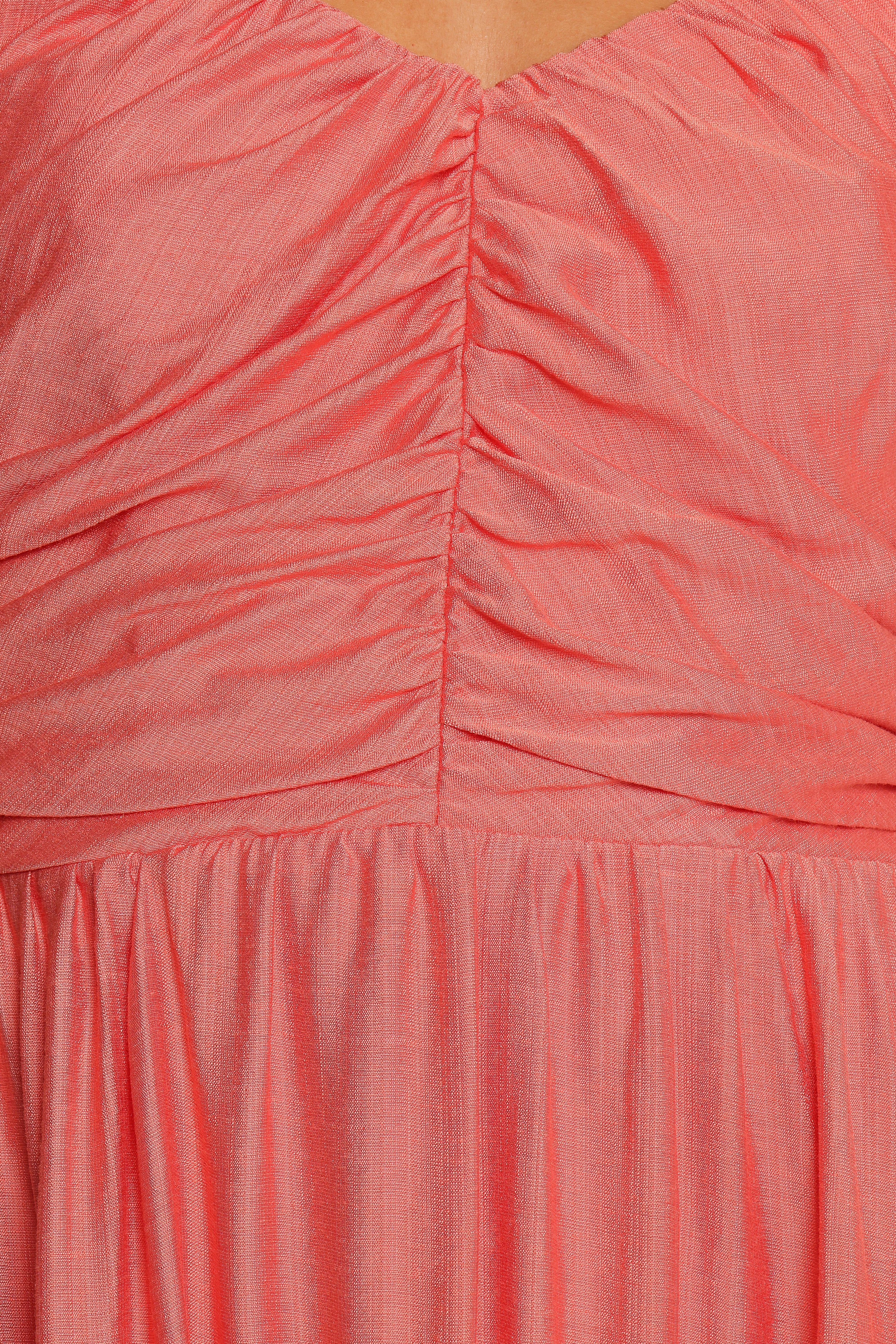 Valeen Midi Dress - Coral