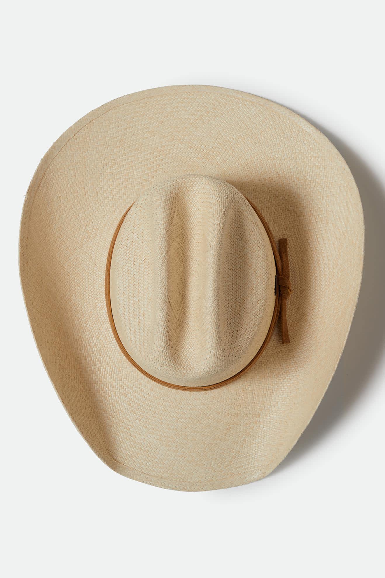 Laredo Panama Straw Cowboy Hat - Catalina Sand