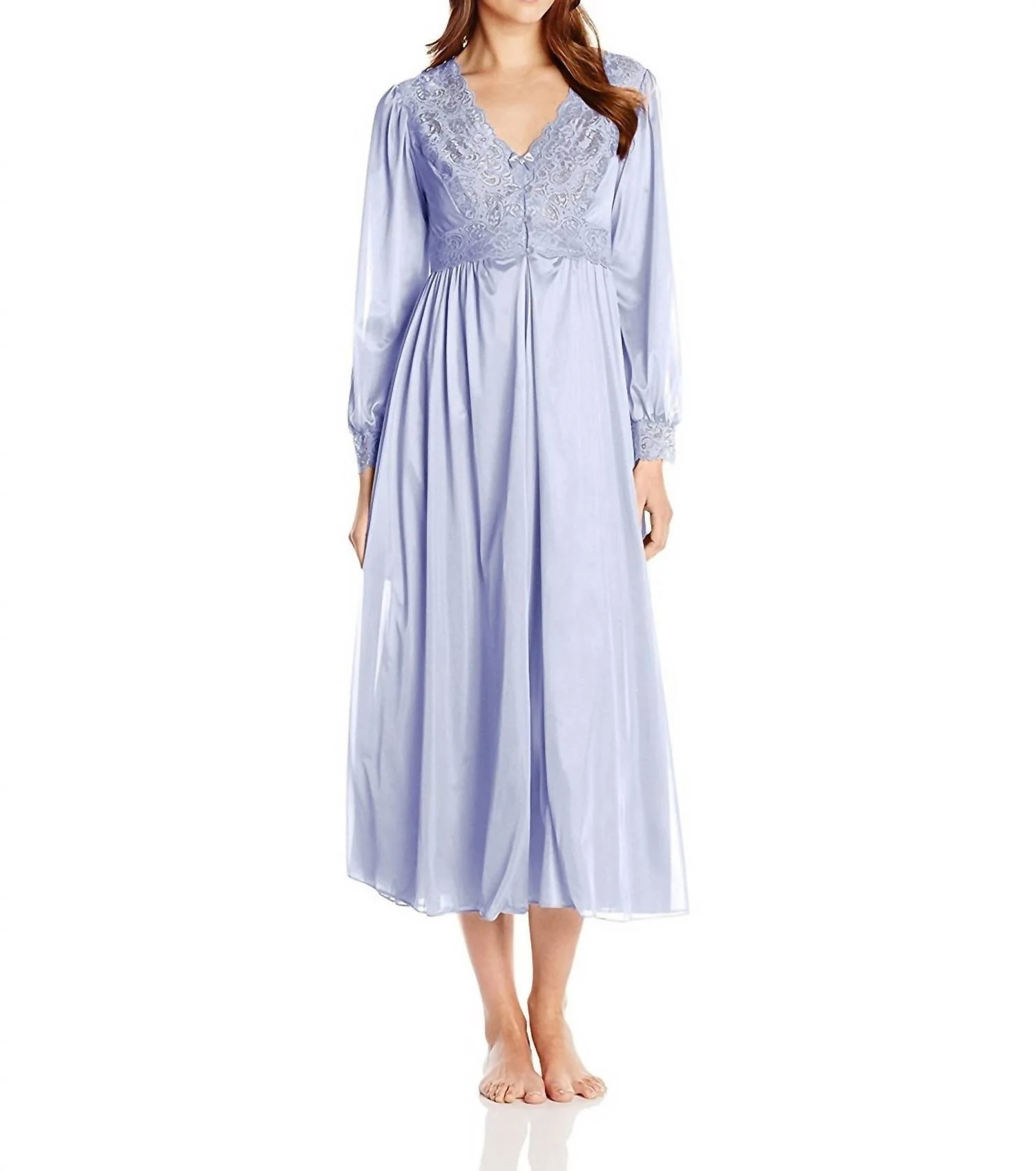 Silhouette 54 Long Sleeve Long Coat In Peri Frost