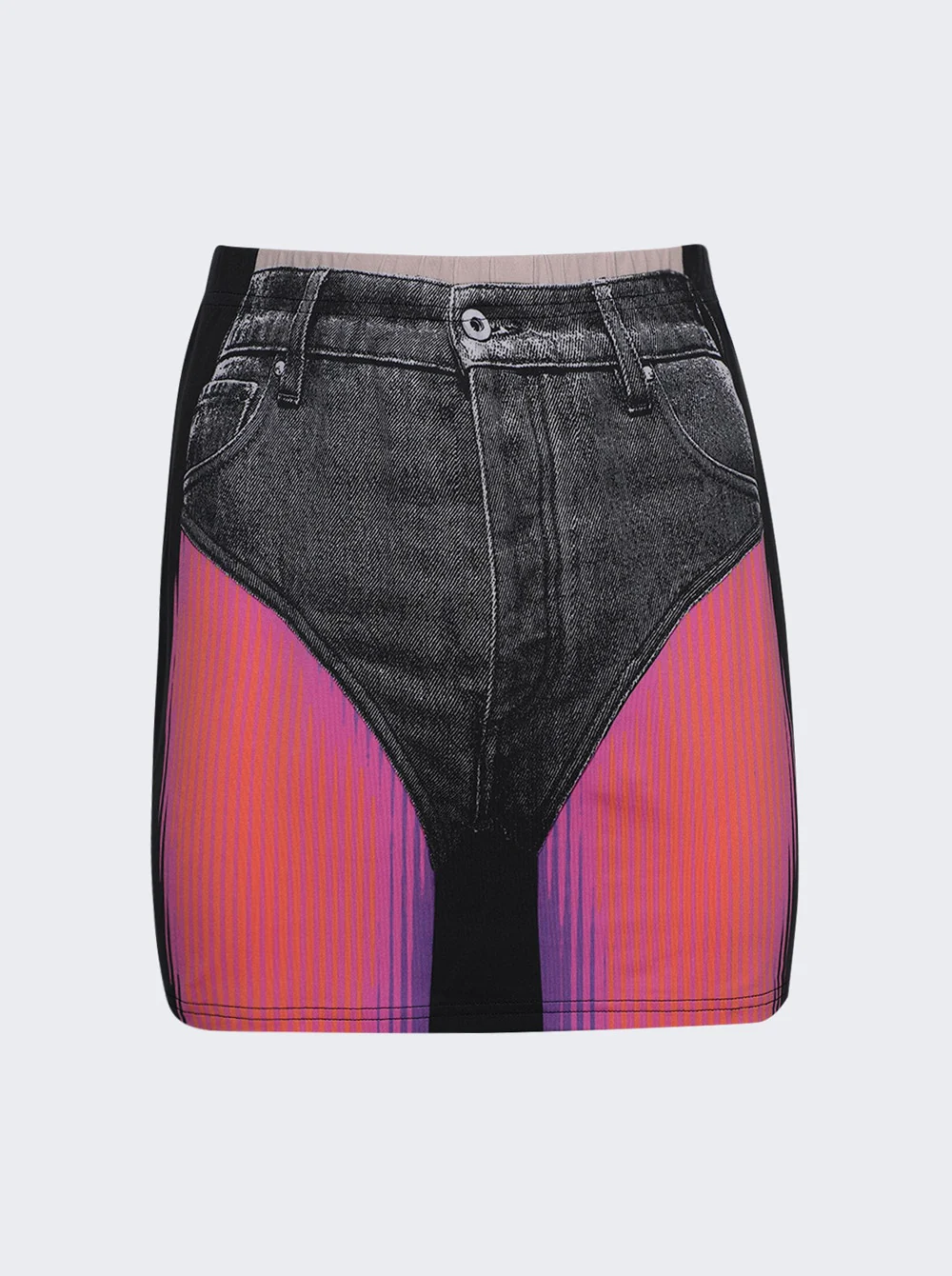 X Jean Paul Gaultier Trompe-l'oeil Janty Mini Skirt