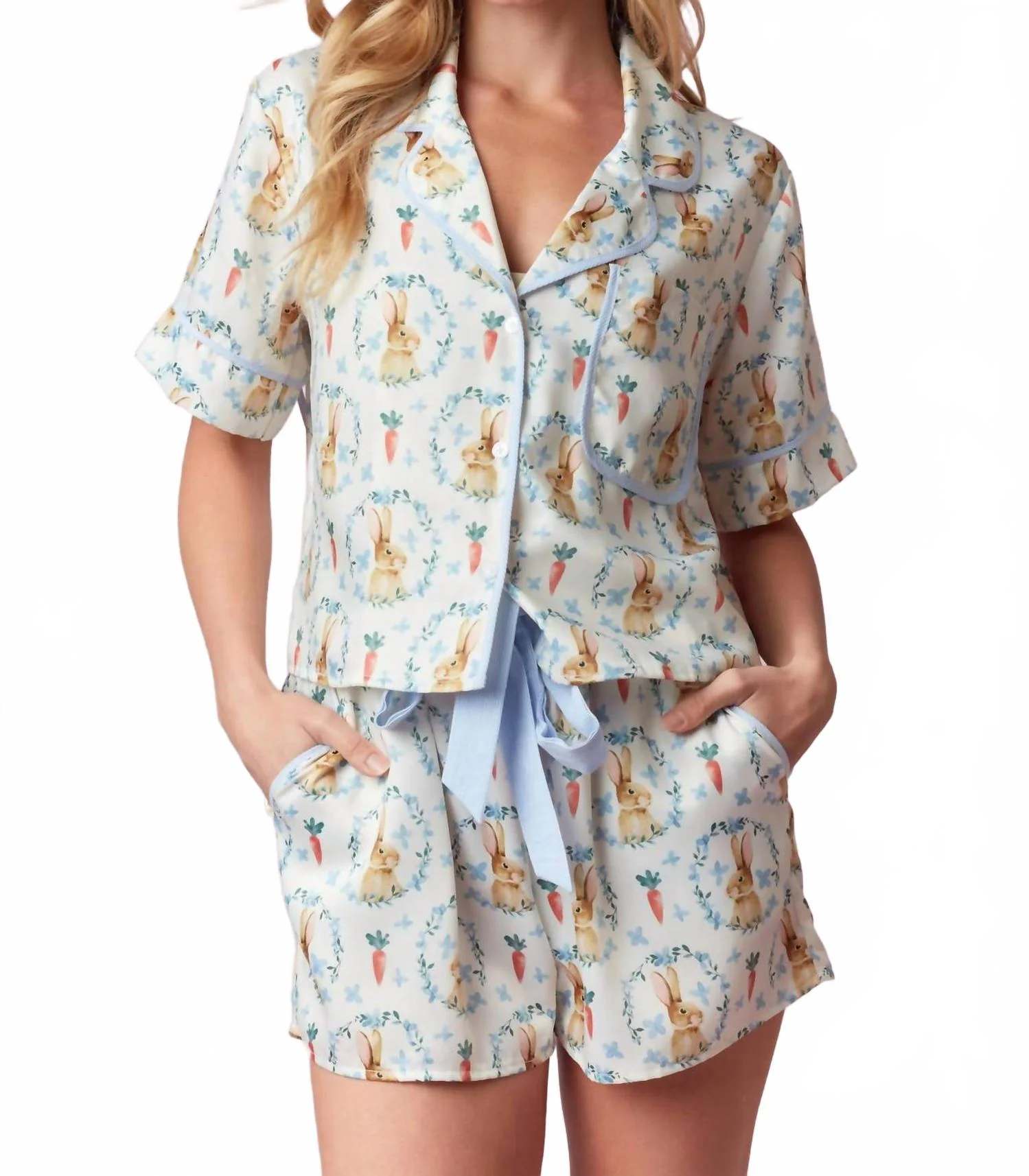 Easter Bunny Pj Set In Multi