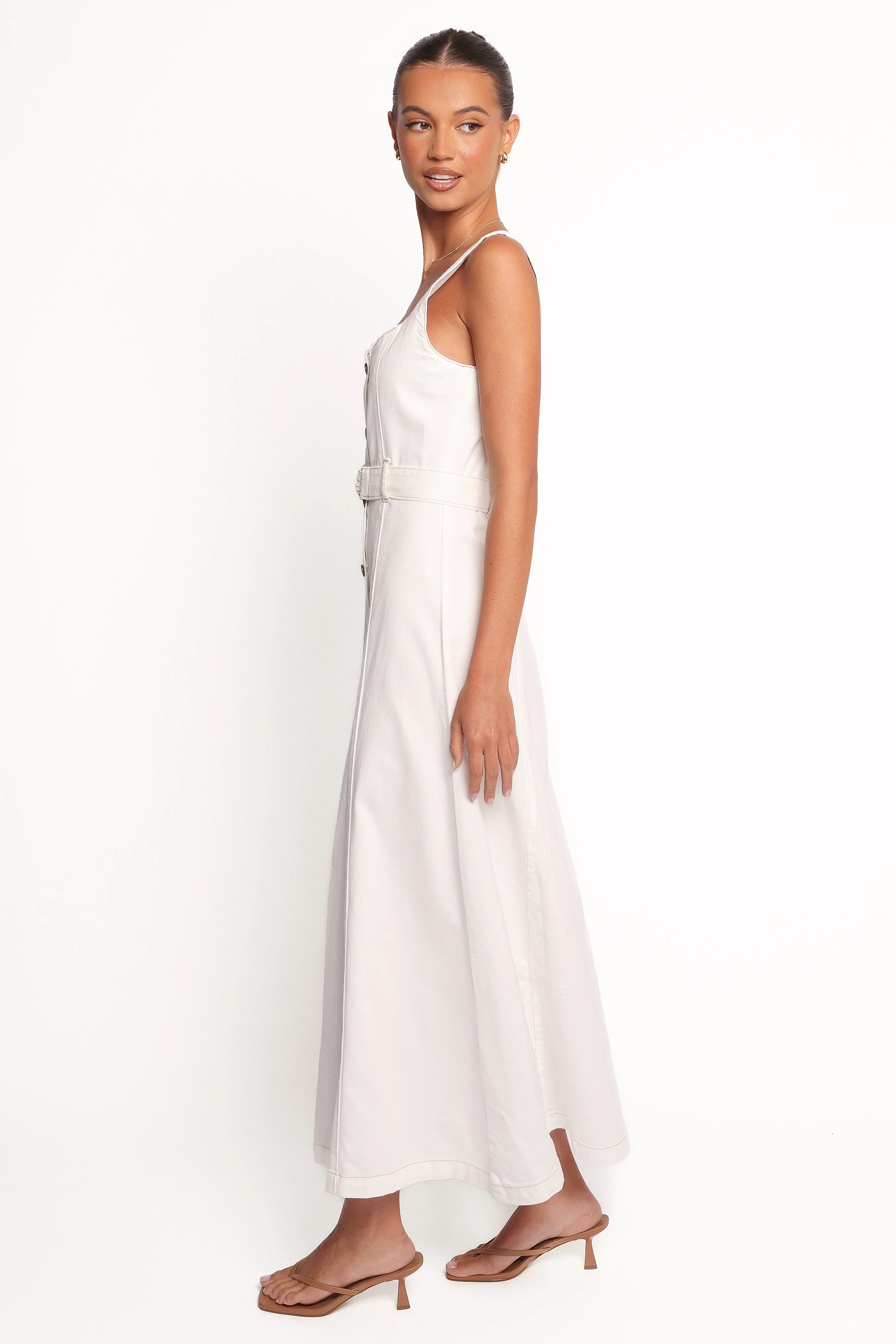 Jennings Midi Dress - White