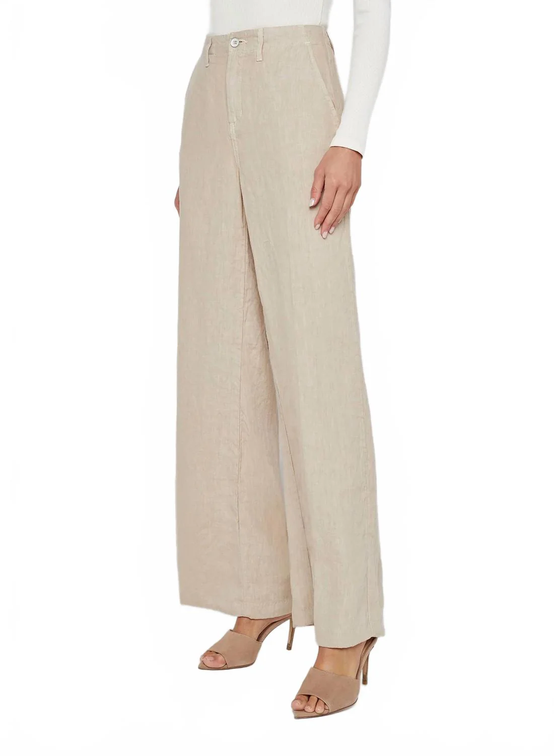 Brie Linen Pant In Doeskin