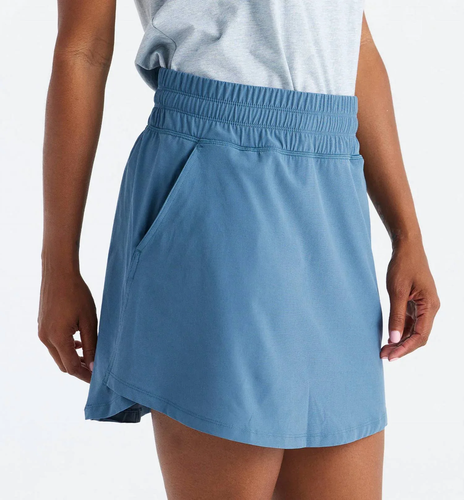 Women's Pull-On Breeze Skirt In Pacific Blue