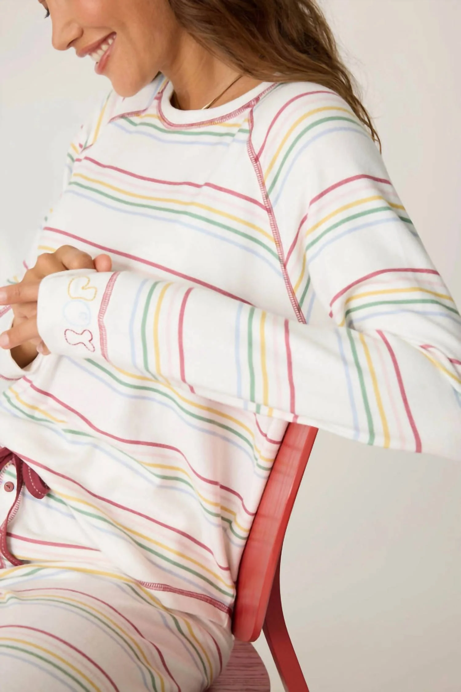 Joy To The World Stripe Top In Multi