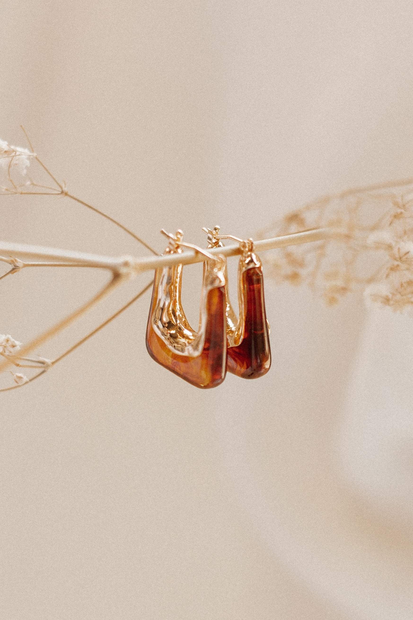 Minsi Earrings - Brown