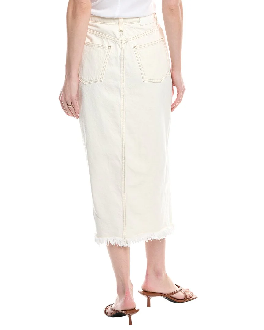 SIMKHAI Piper Denim Midi Skirt