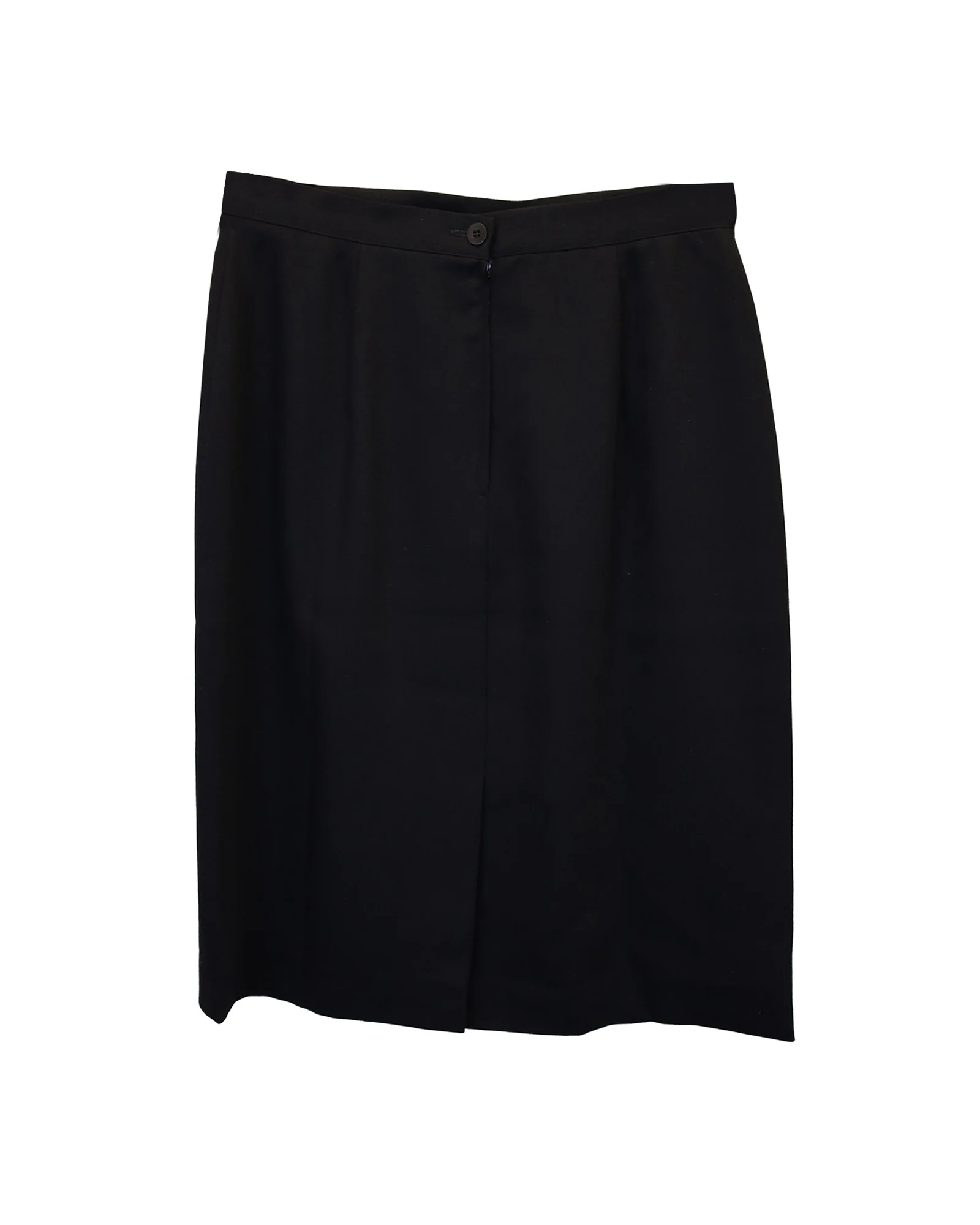 Giorgio Armani Le Collezioni Pencil Skirt in Black Wool