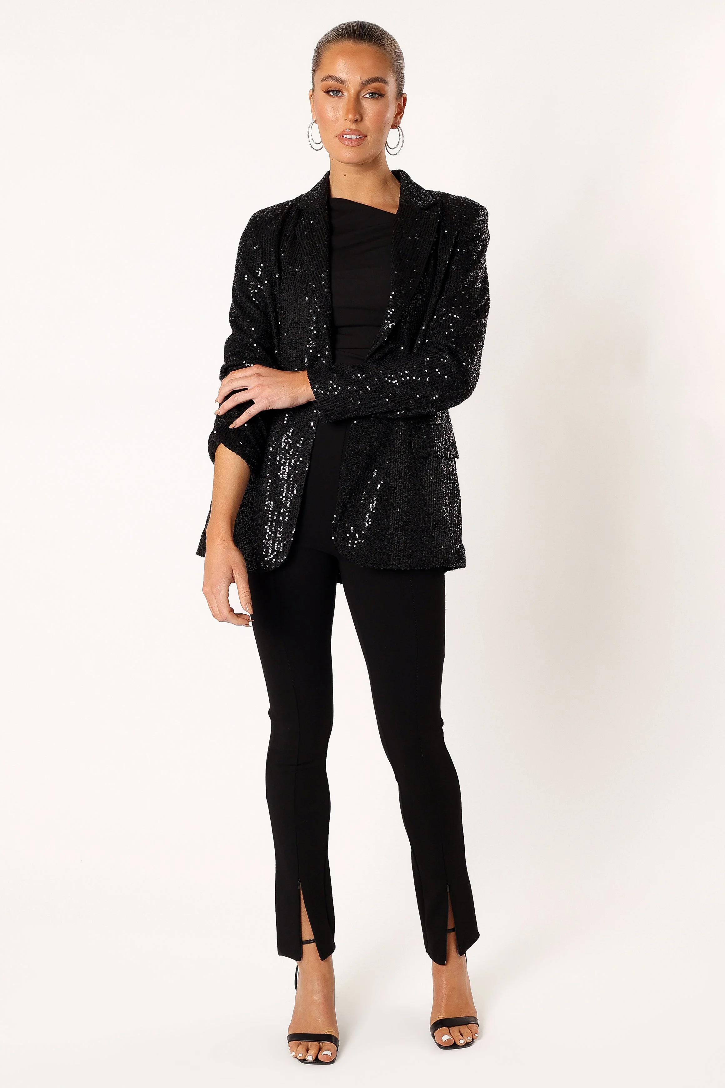 Sawyer Sequin Blazer - Black