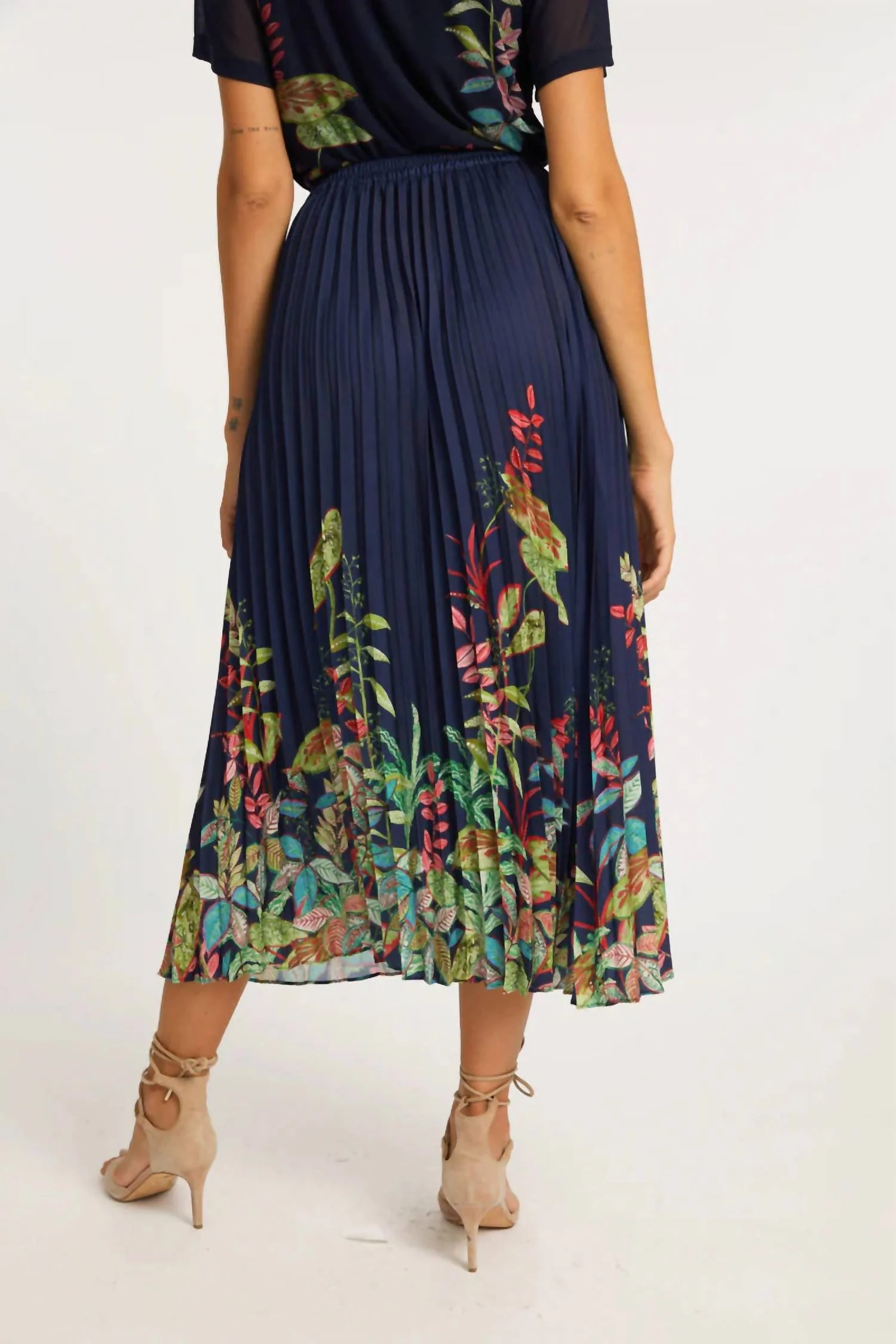 Lucille Kruger Midi Skirt In Midnight