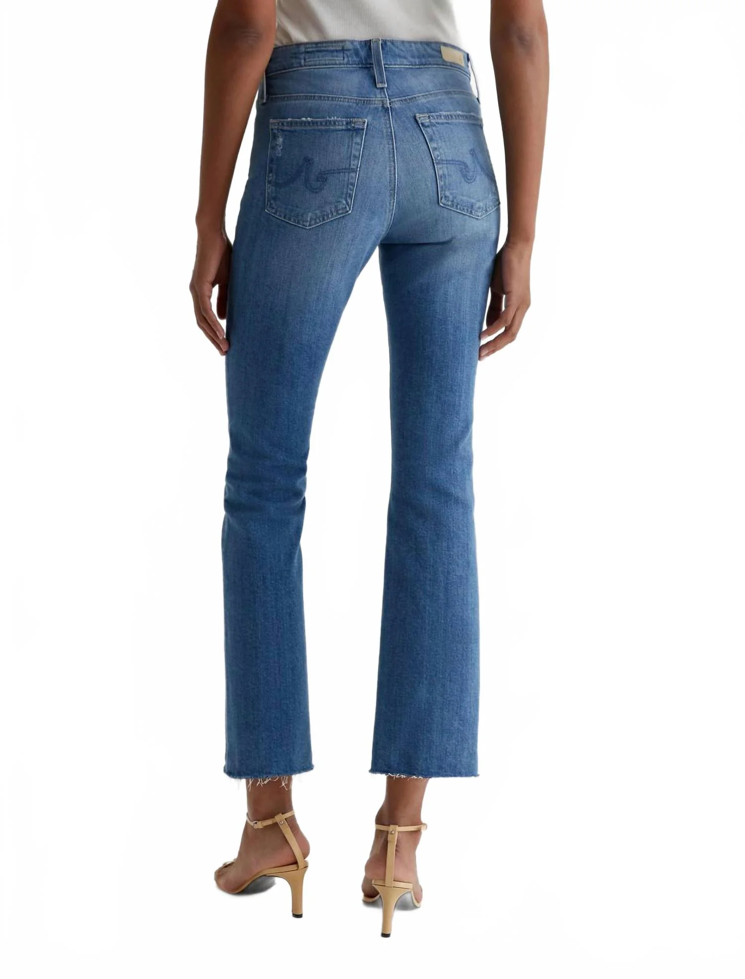 Farrah Boot Crop Jeans In Iris