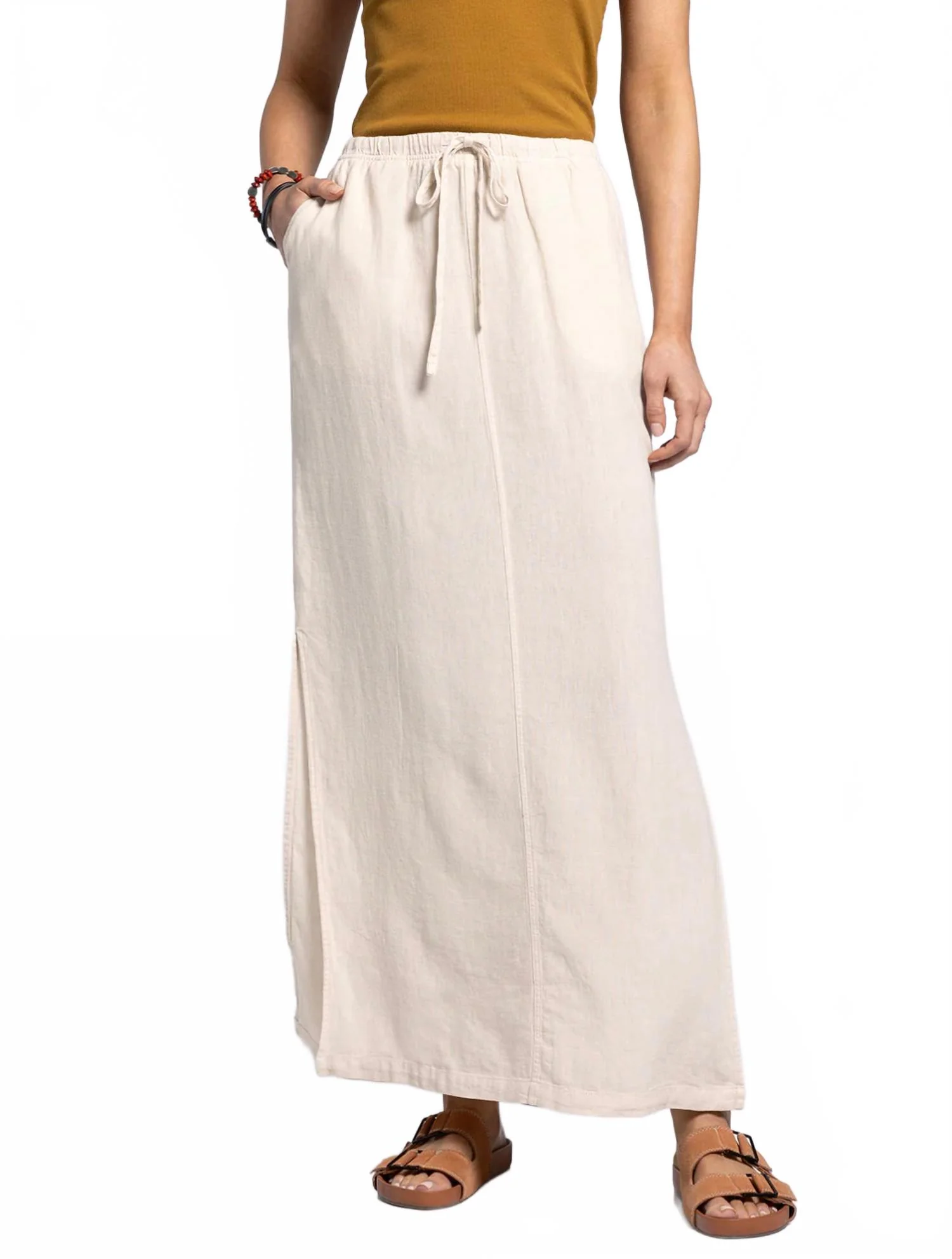 Alcove Skirt In Taupe Heather