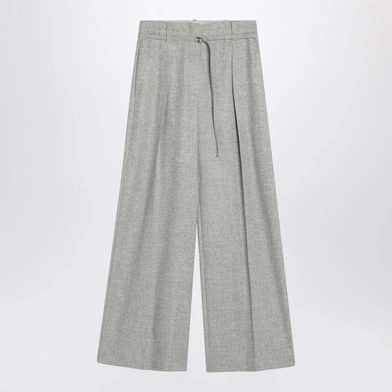 Brunello Cucinelli Women's Wide Trousers In Wool And Cashmere