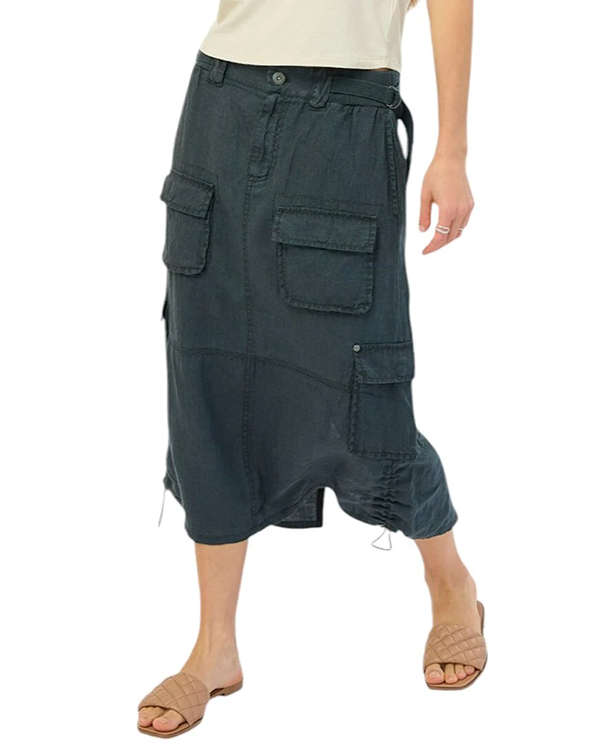 Marrakech Lilo Linen Midi Skirt