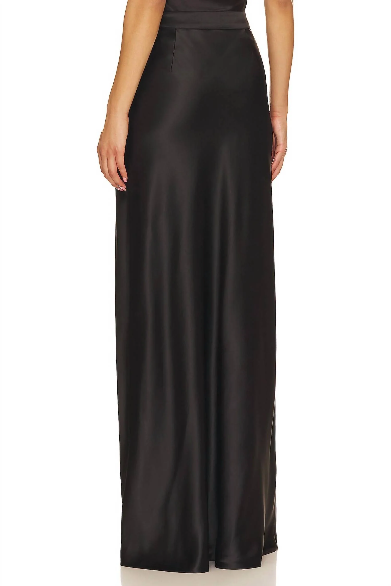 Dierra Maxi Skirt With Slits In Black