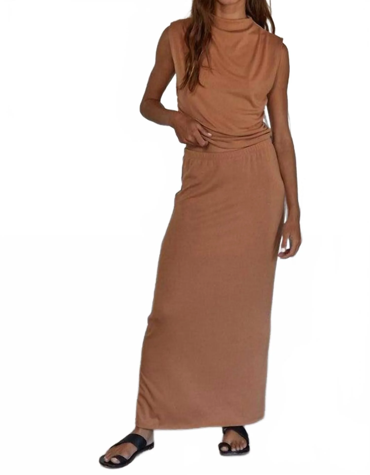 The London Skirt In Camel