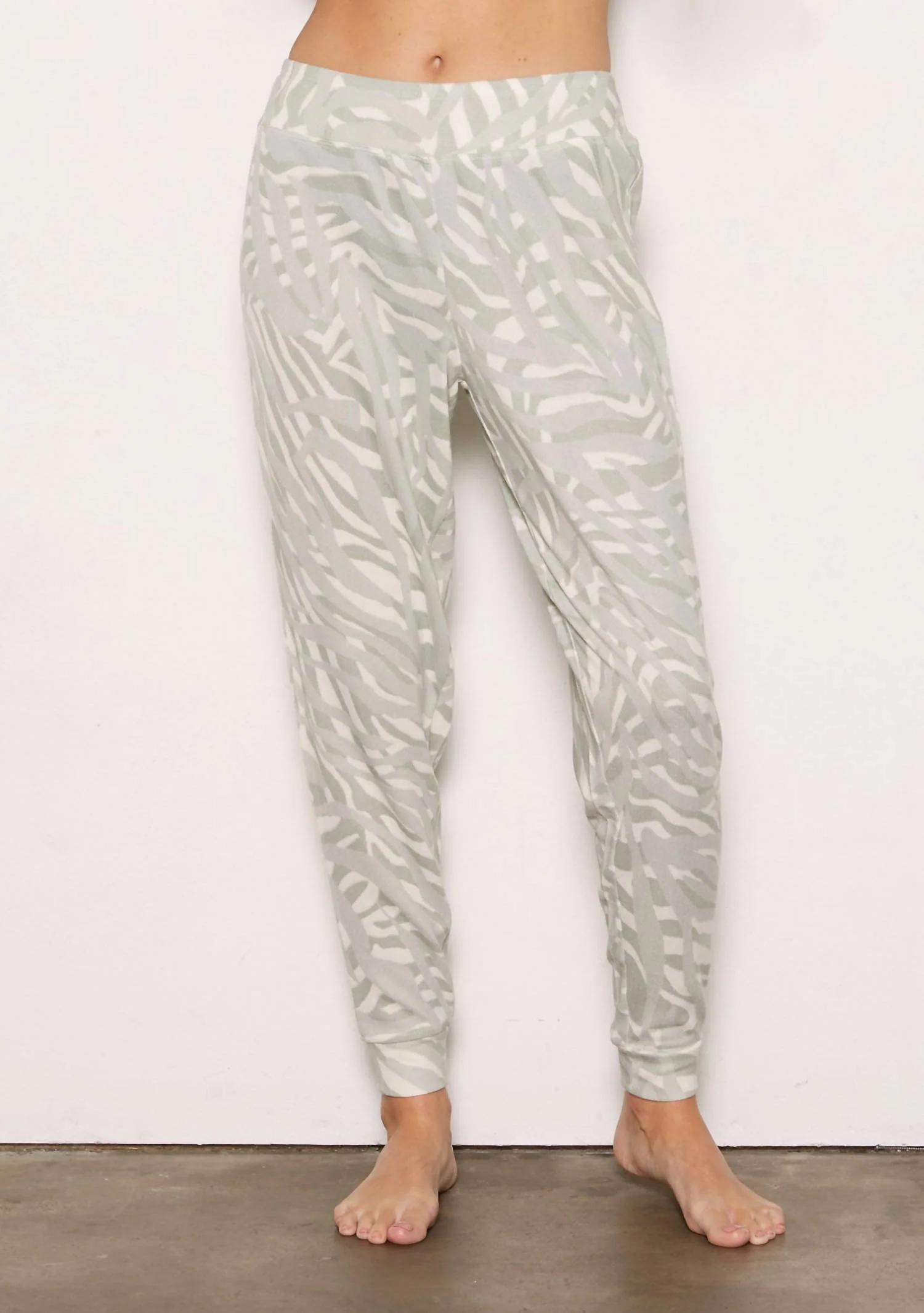 Jade Long Sleeve Jogger Set In Camo Zebra