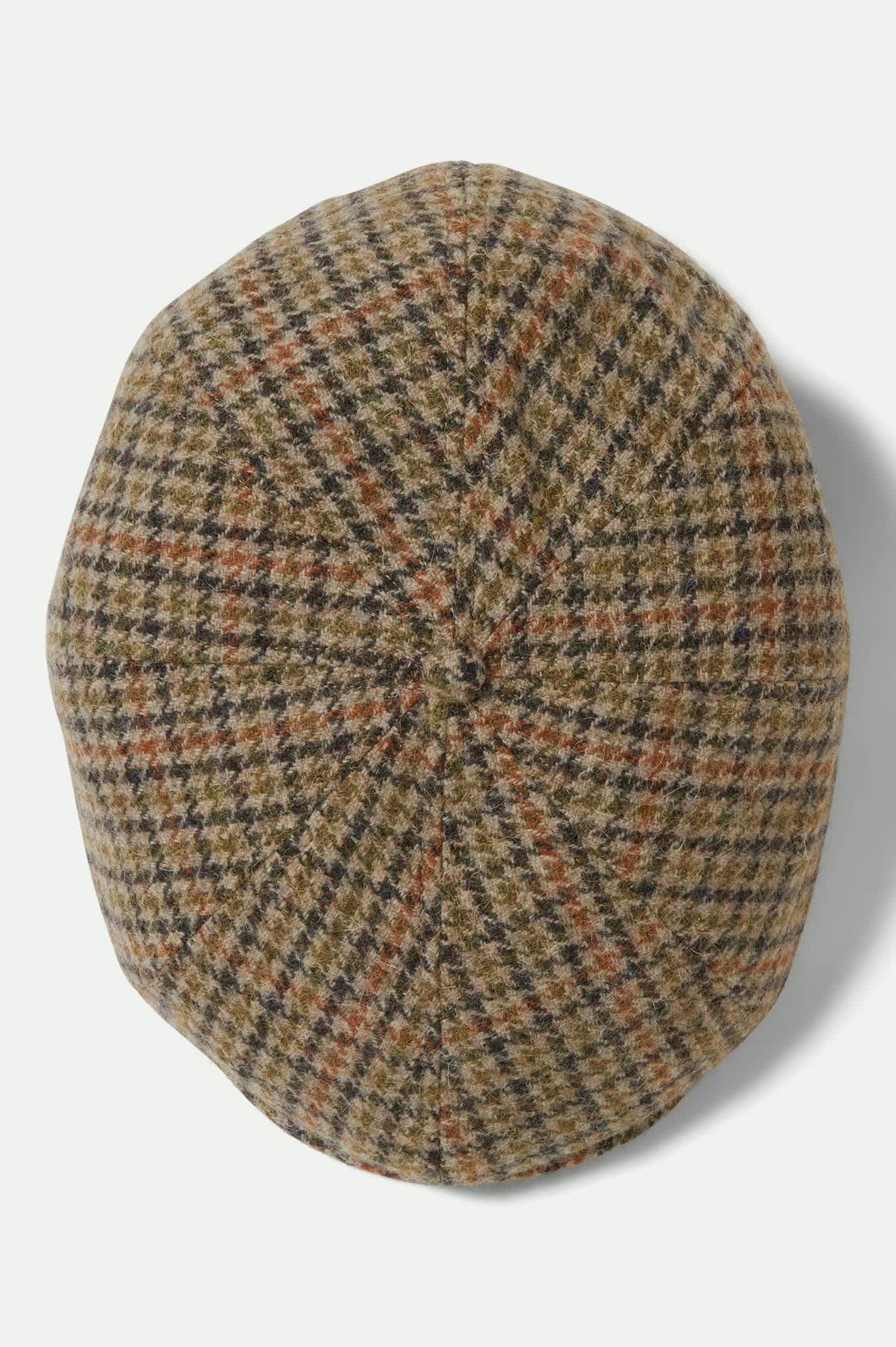 Brood Newsboy Cap - Oatmeal/Charcoal Houndstooth