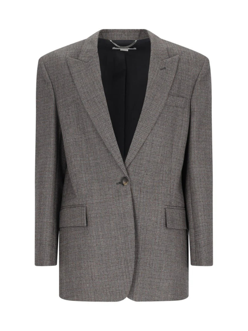 Single-Breasted Blazer – Grey